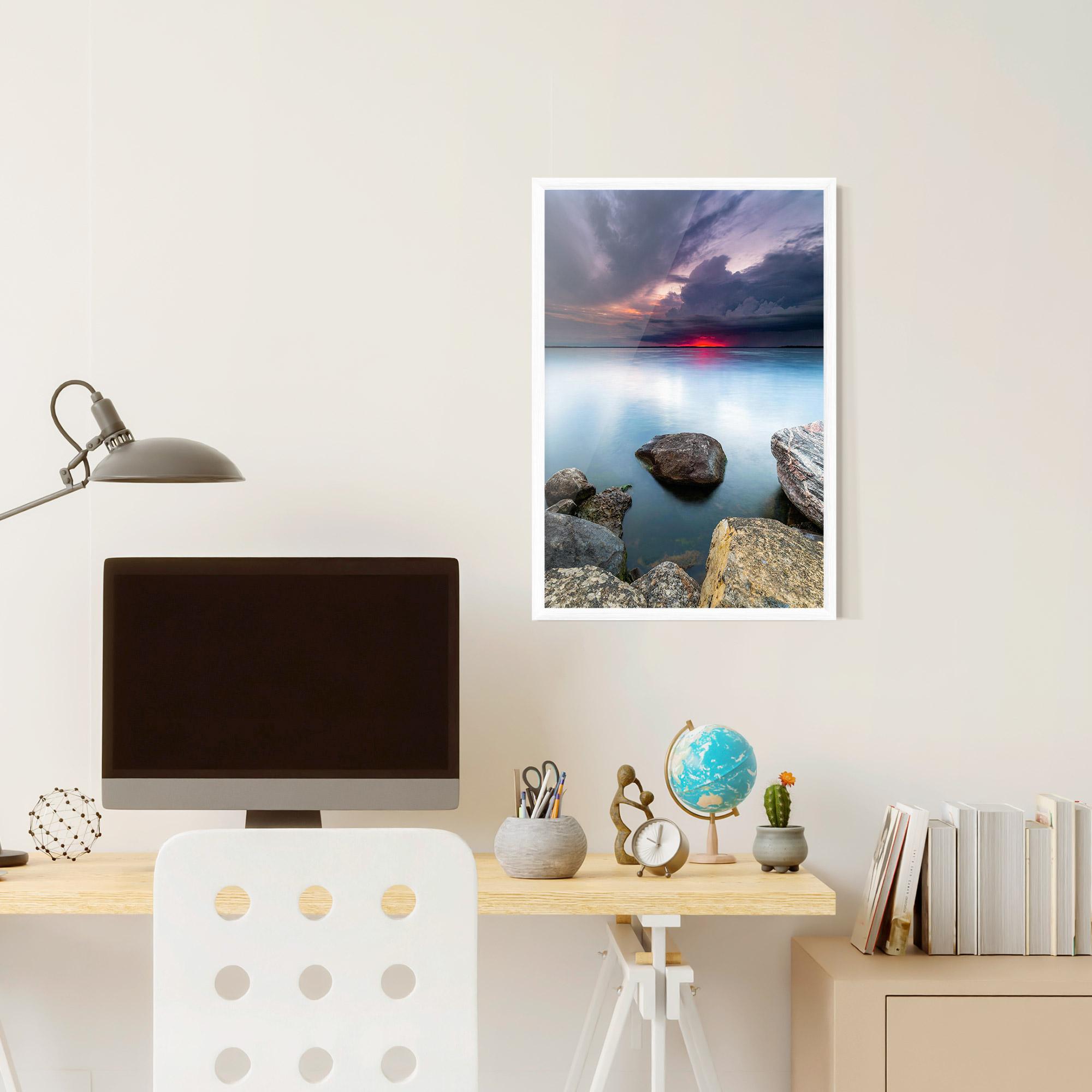 Рамкиран постер Lake Sunset mockup 6