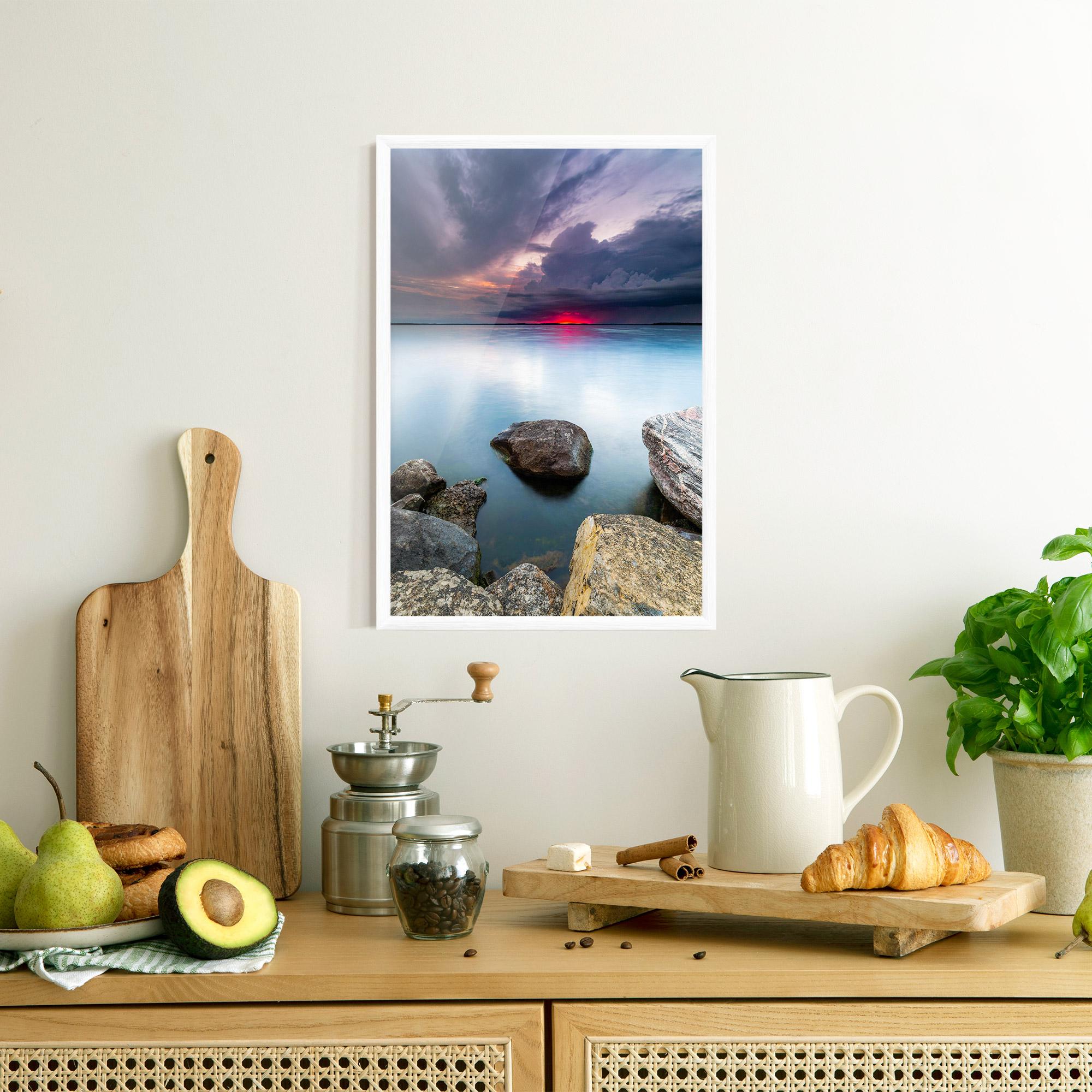 Рамкиран постер Lake Sunset mockup 8