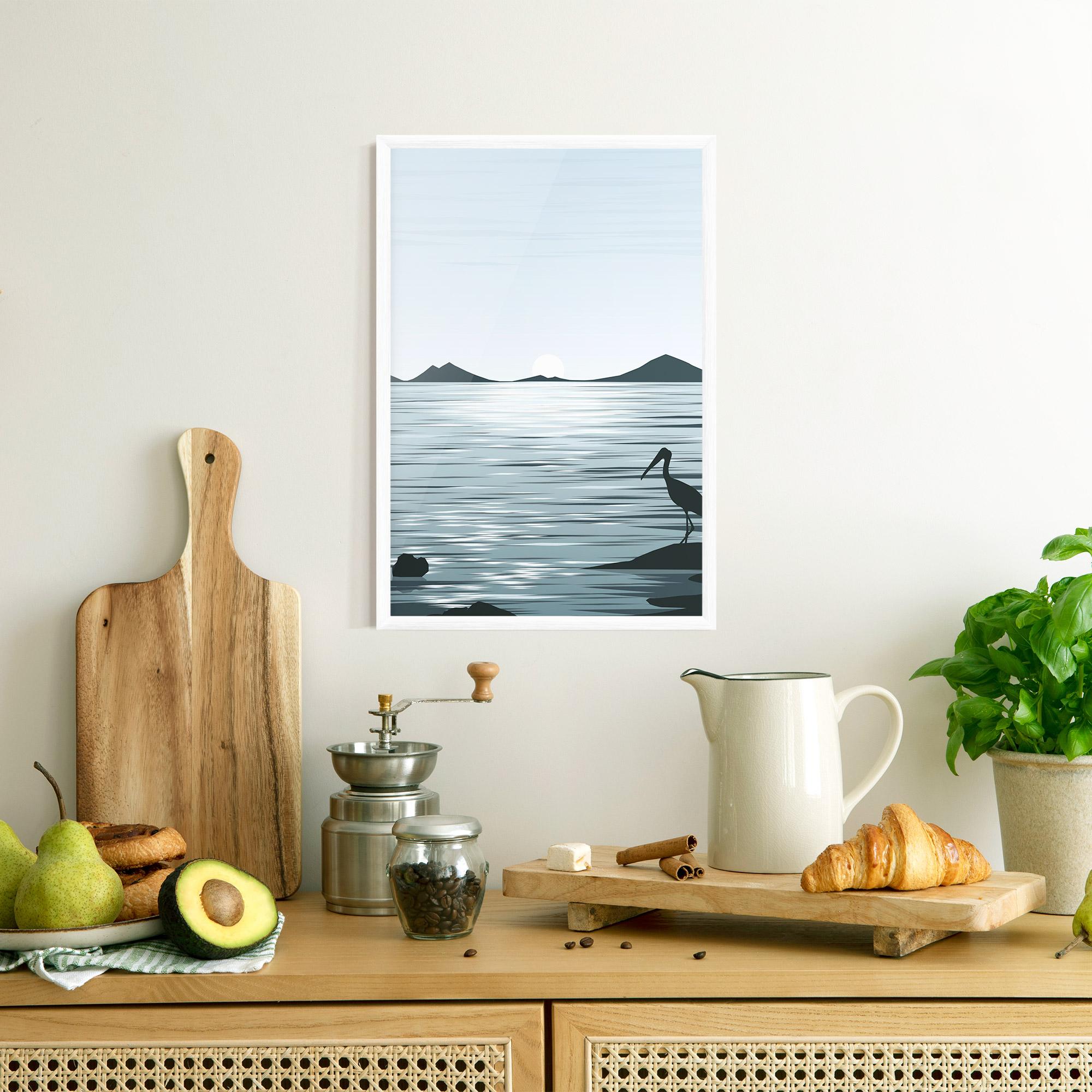 Рамкиран постер Sparkling_lake_view mockup 8