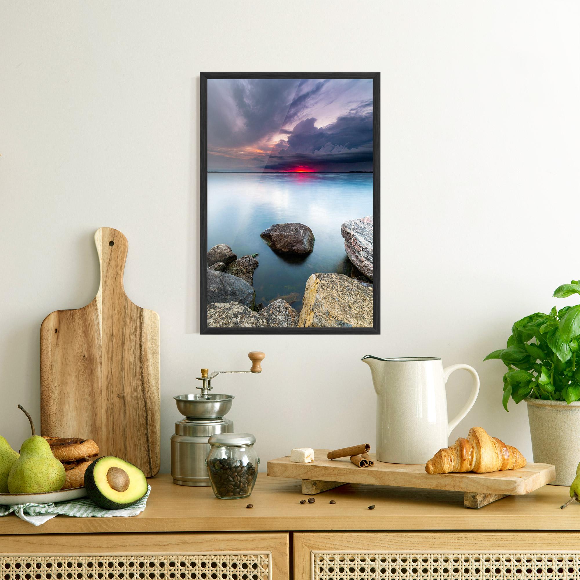 Рамкиран постер Lake Sunset mockup 8