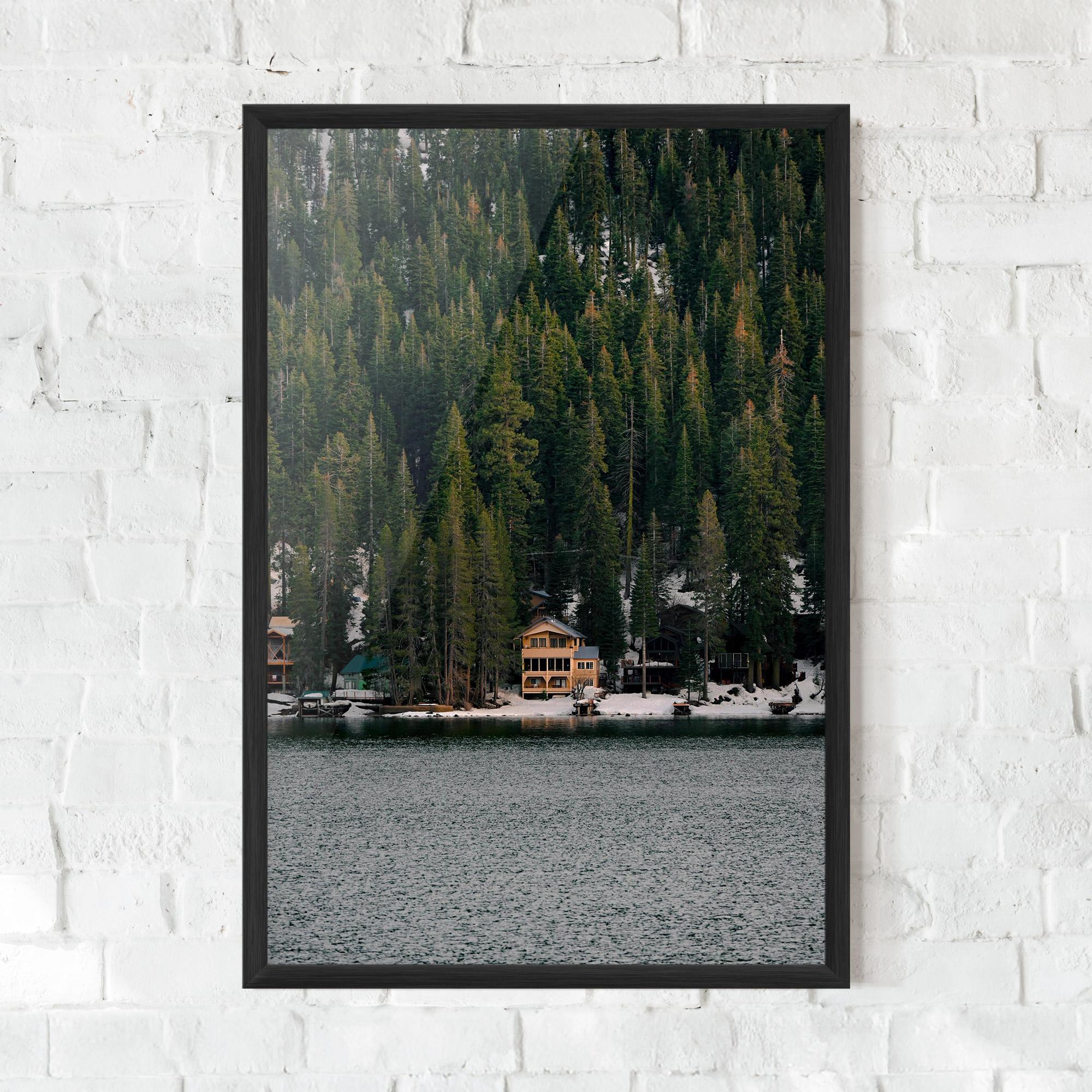 Рамкиран постер Peacefull Place mockup 0