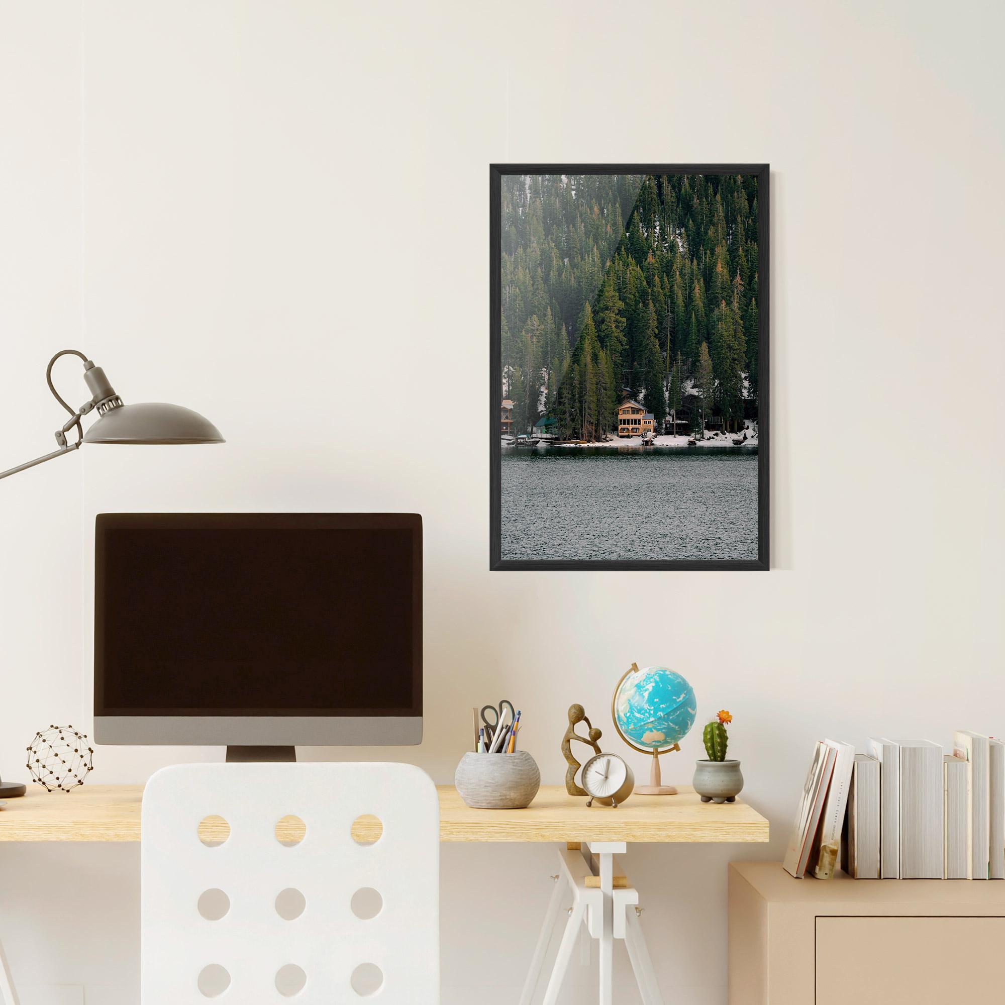 Рамкиран постер Peacefull Place mockup 6