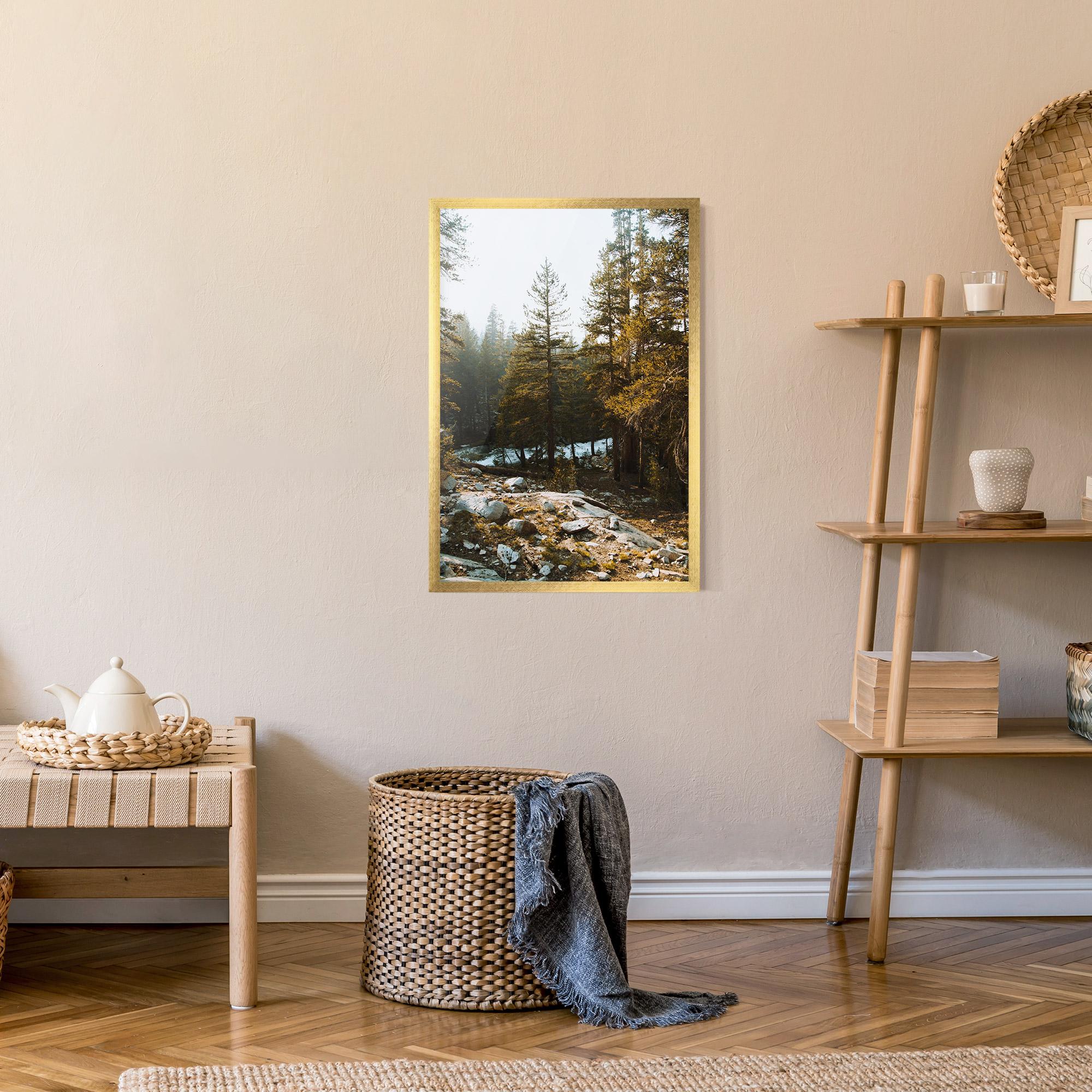 Рамкиран постер Rock Forest View mockup 9