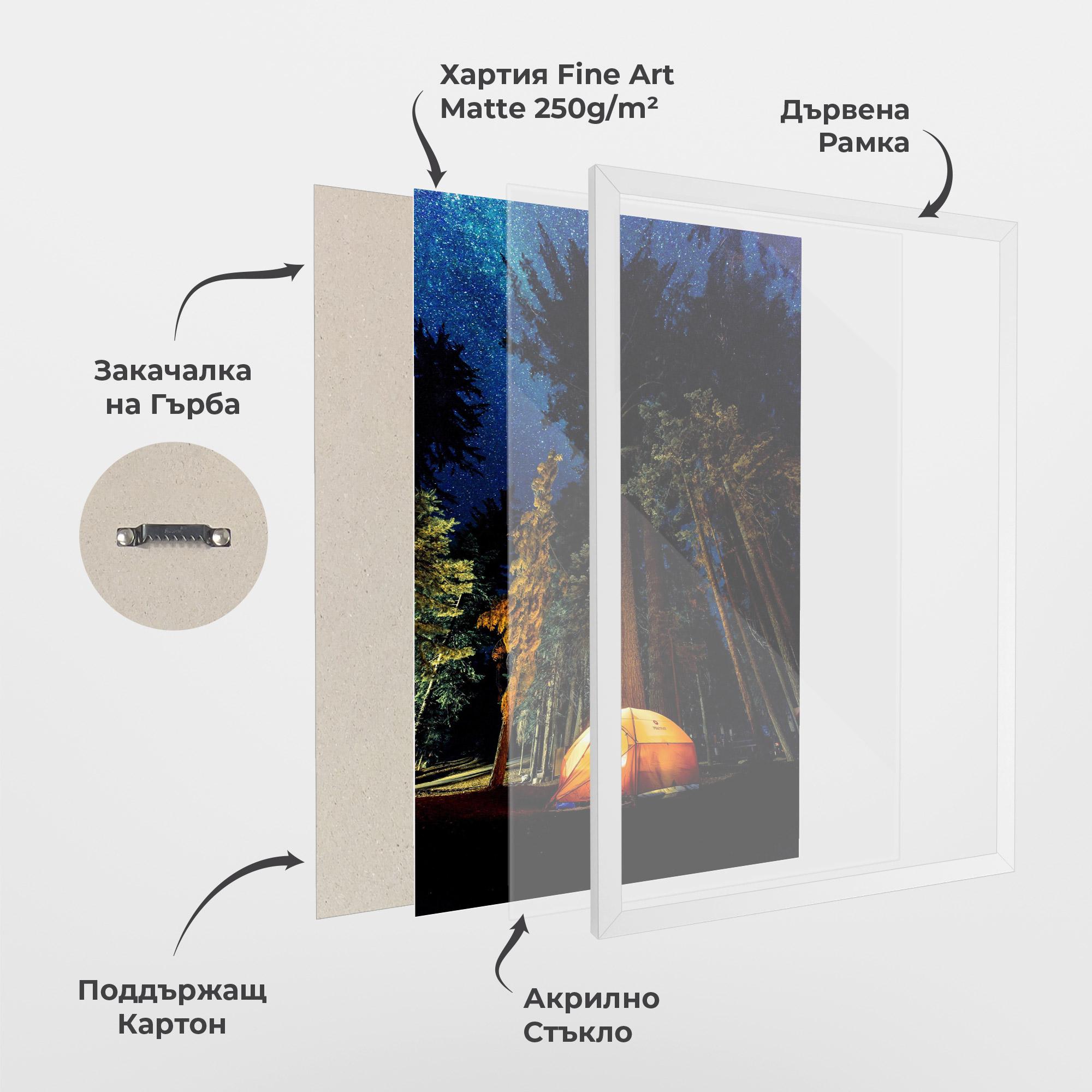 Рамкиран постер Forest Trip mockup 1