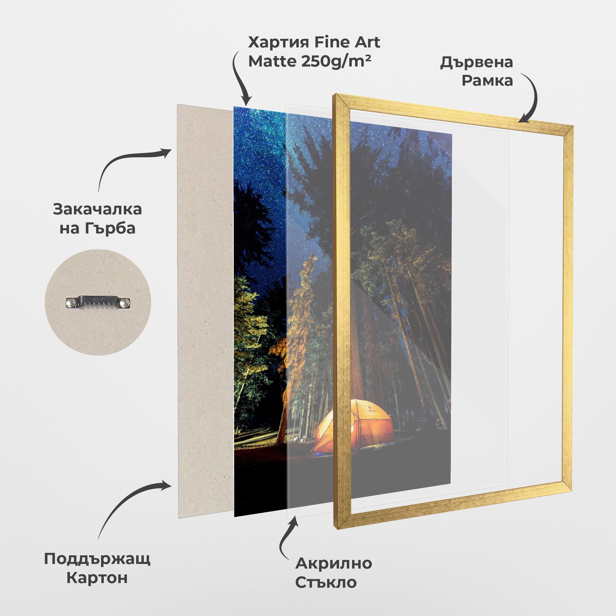 Рамкиран постер Forest Trip mockup 1