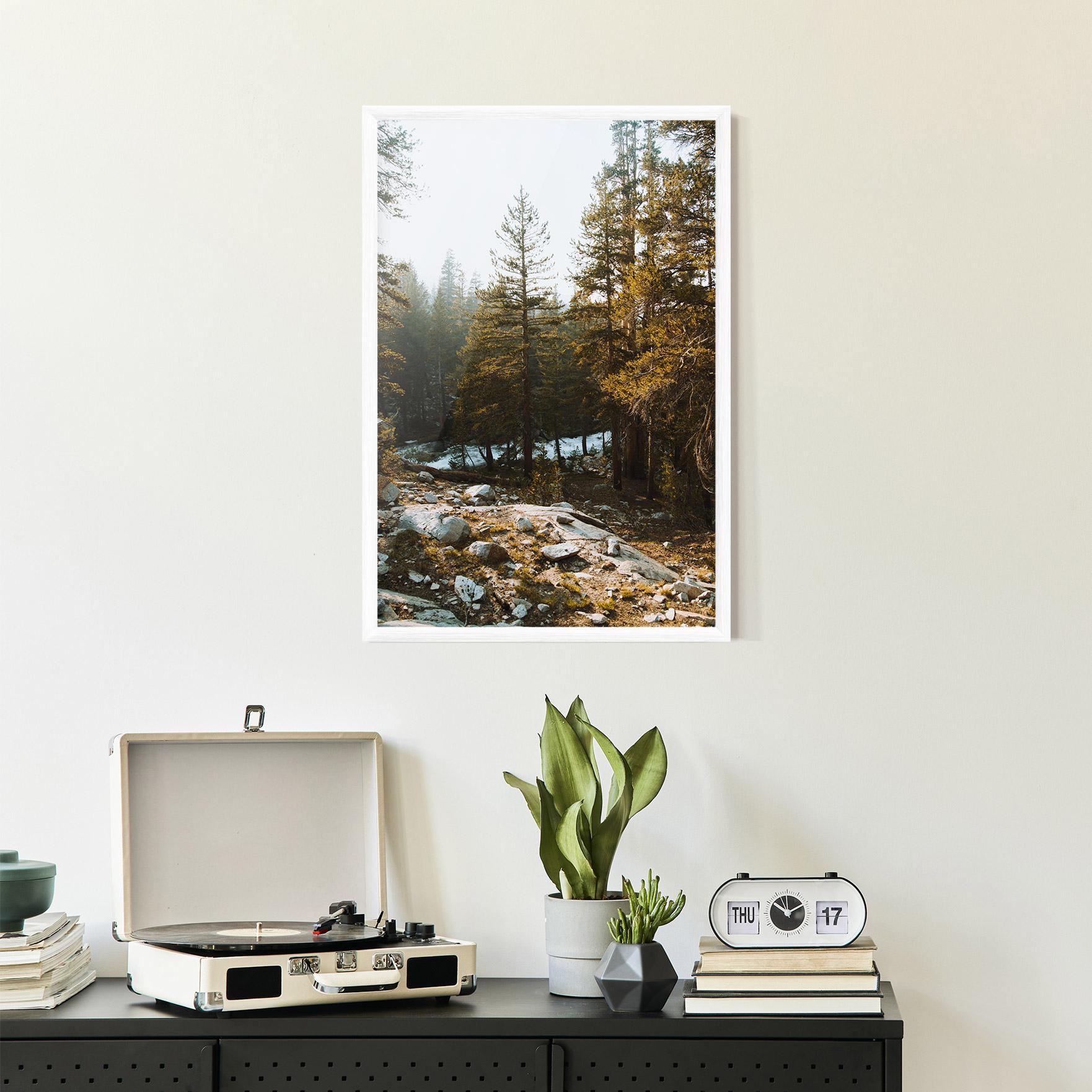 Рамкиран постер Rock Forest View mockup 2