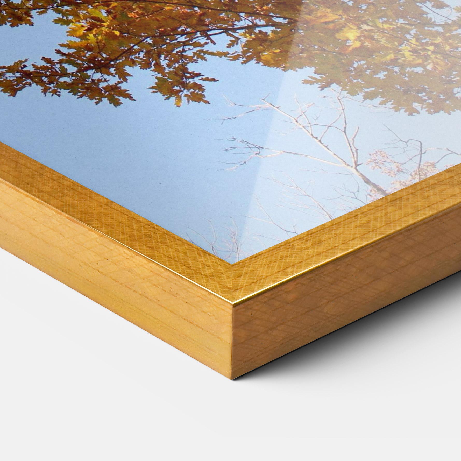 Рамкиран постер Yellow Tree Forest mockup 3