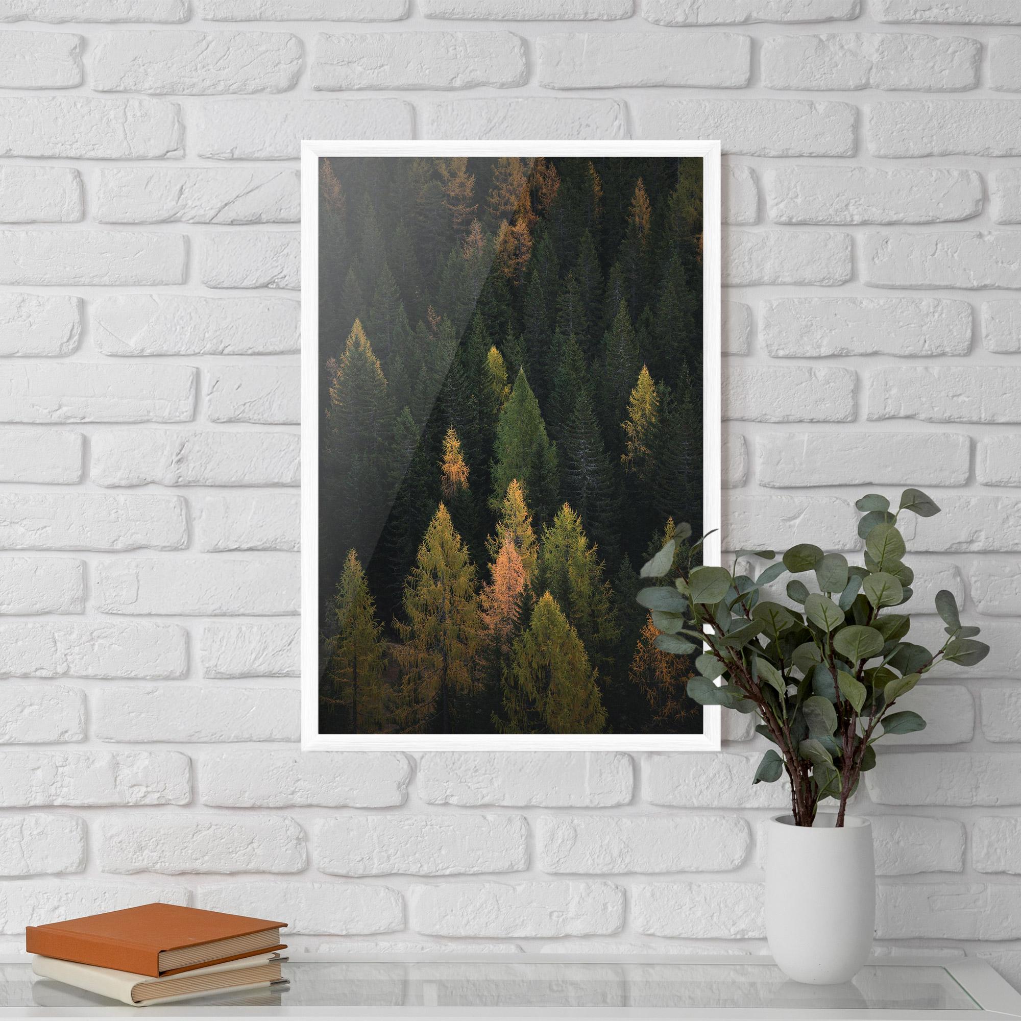 Рамкиран постер Color Mix Tree mockup 5