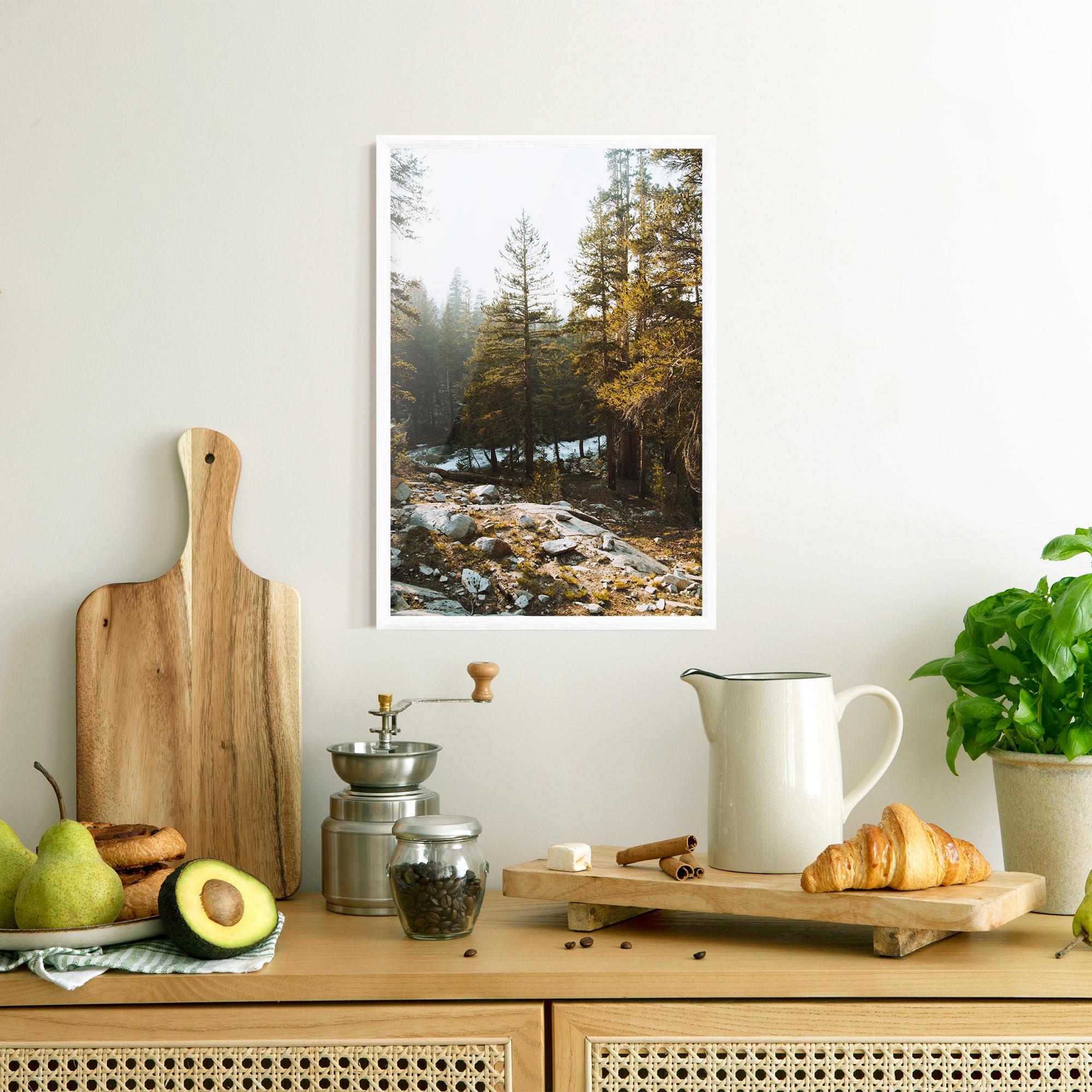 Рамкиран постер Rock Forest View mockup 8