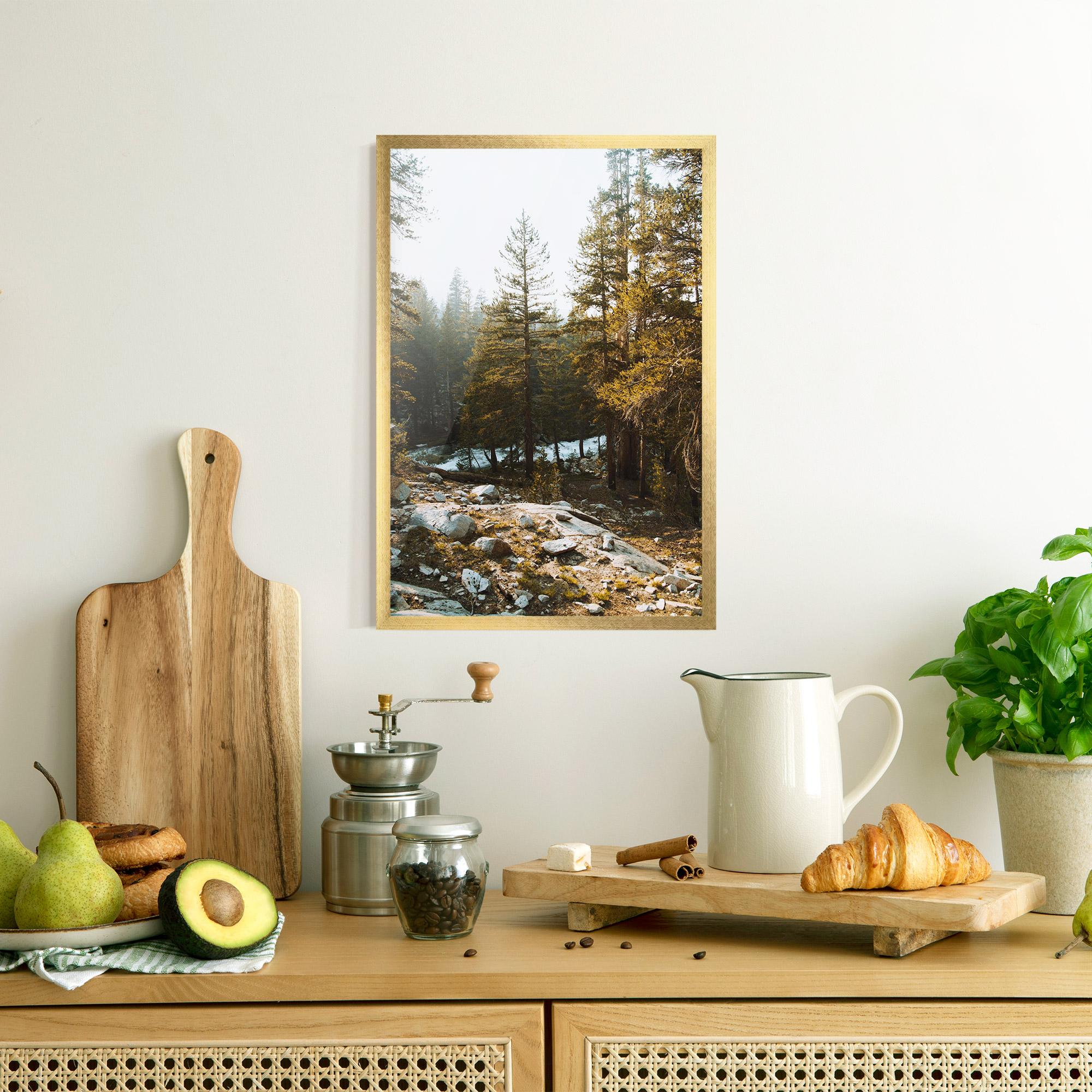 Рамкиран постер Rock Forest View mockup 8