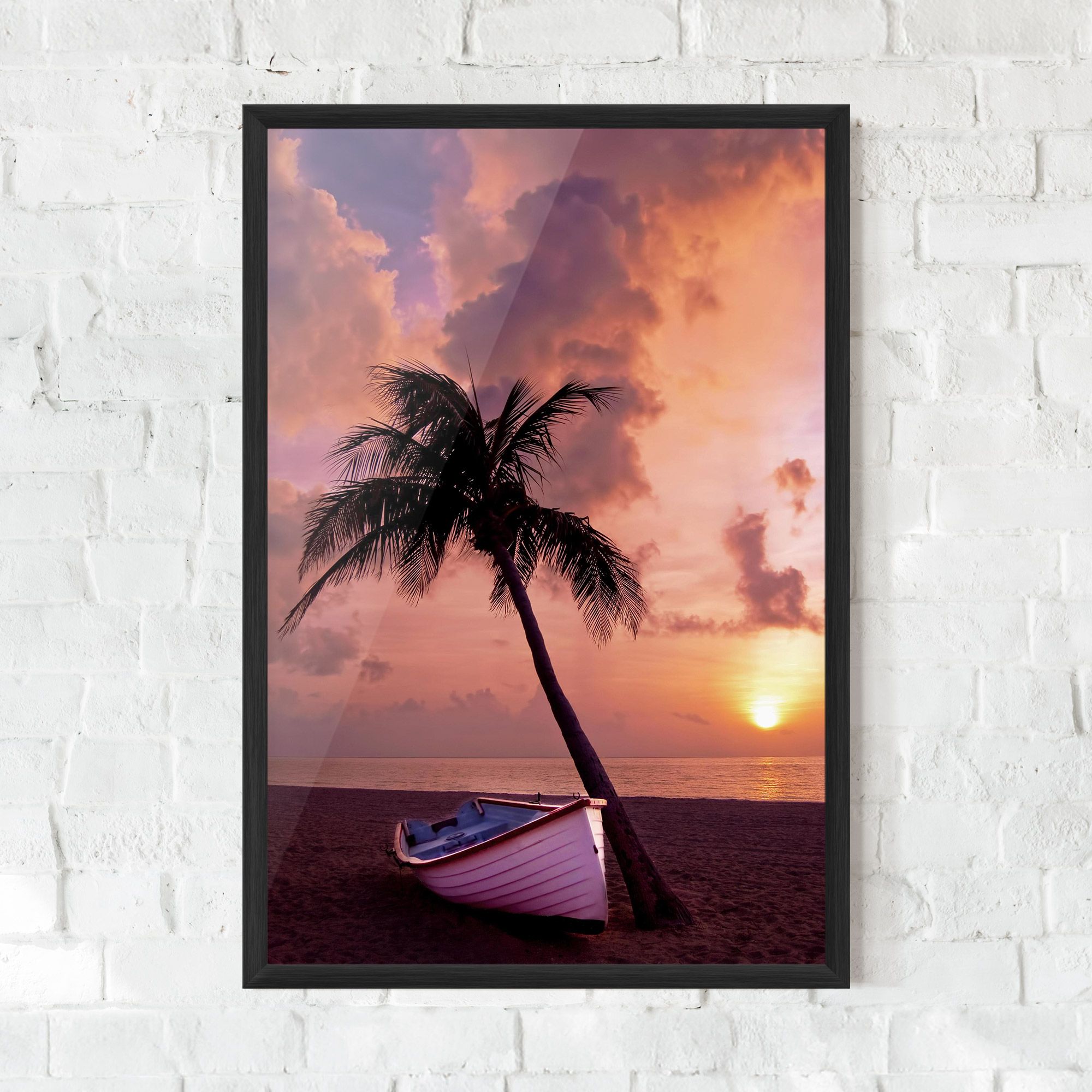 Boat Purple Sunset mockup 0