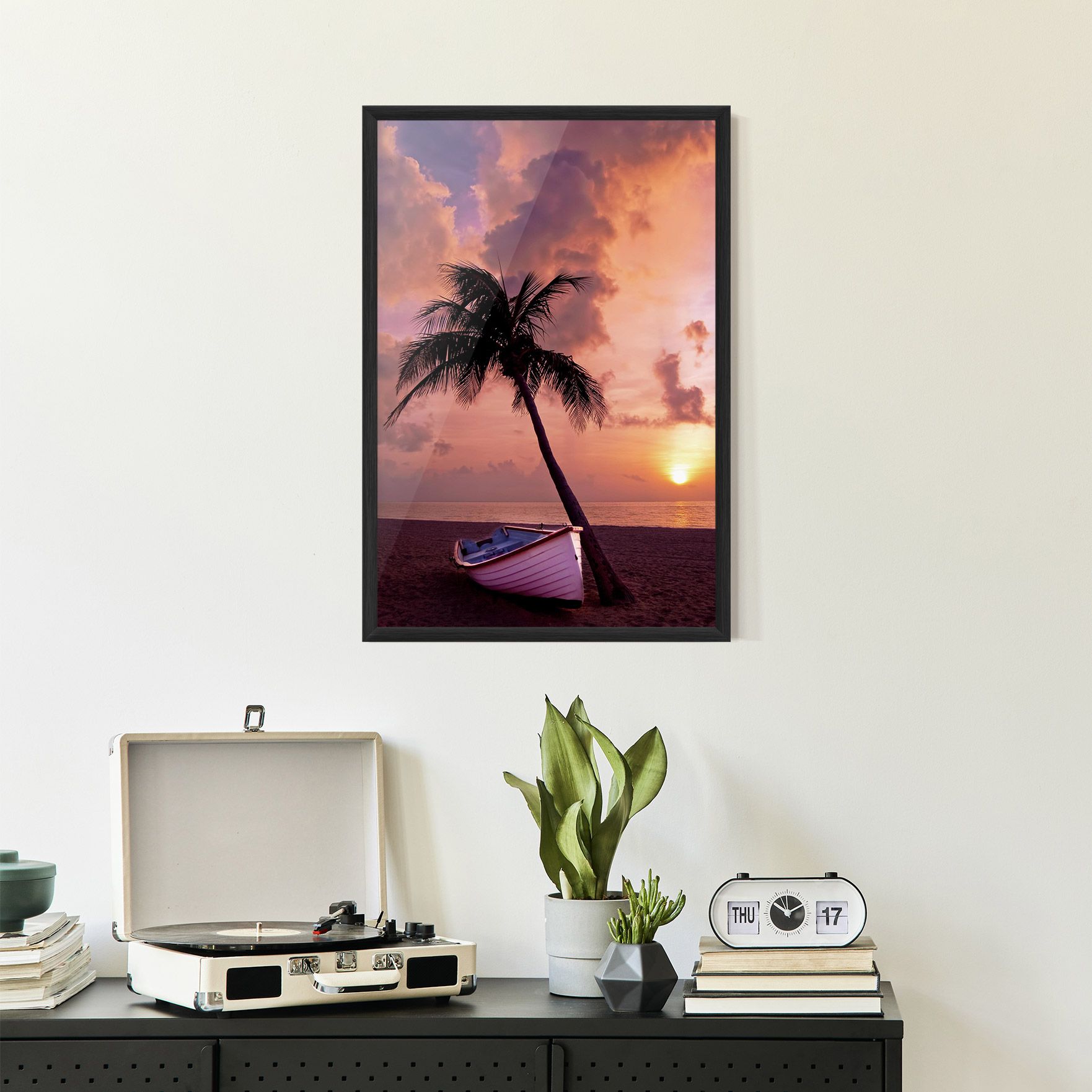 Boat Purple Sunset mockup 2