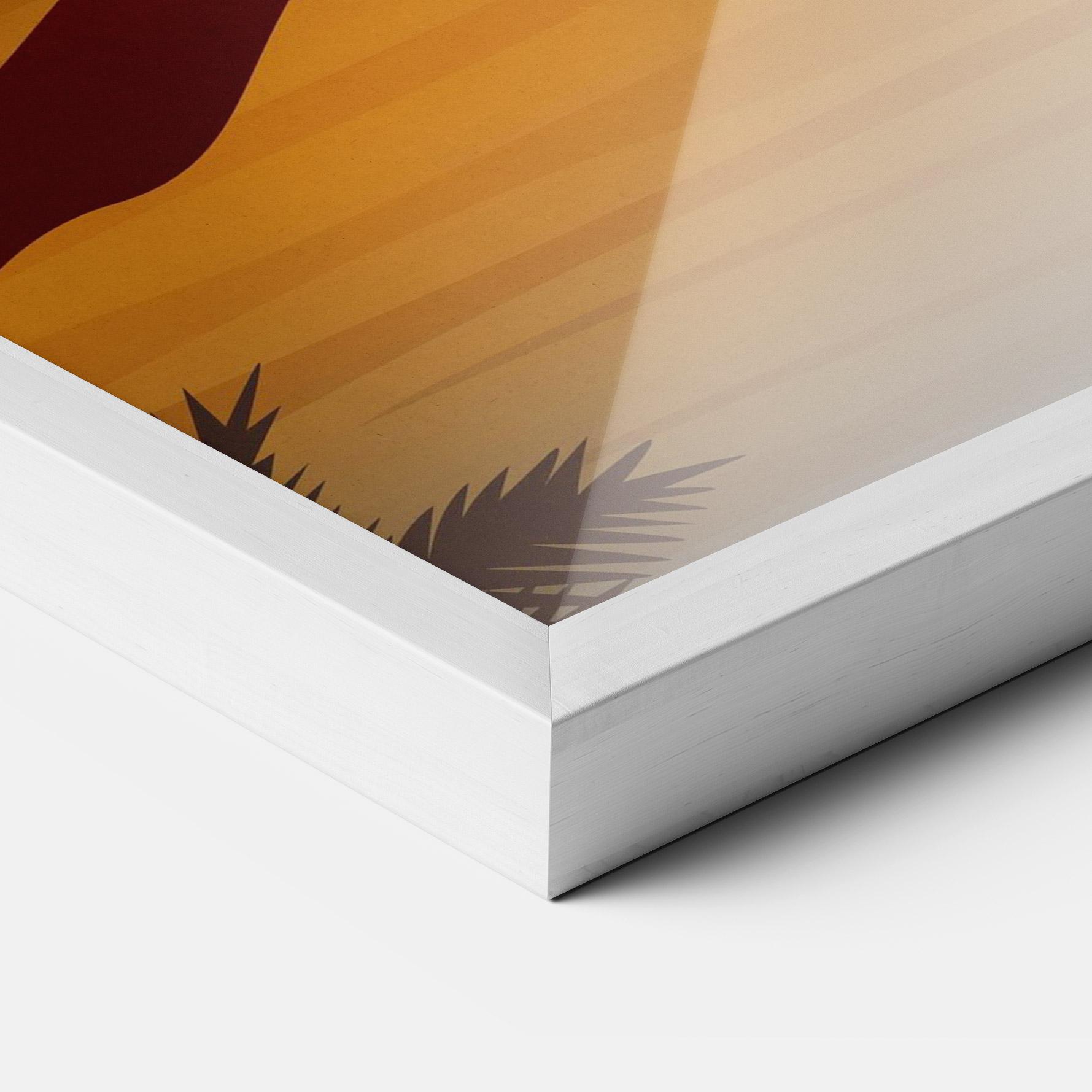 Рамкиран постер Sunset Beach 03 mockup 3