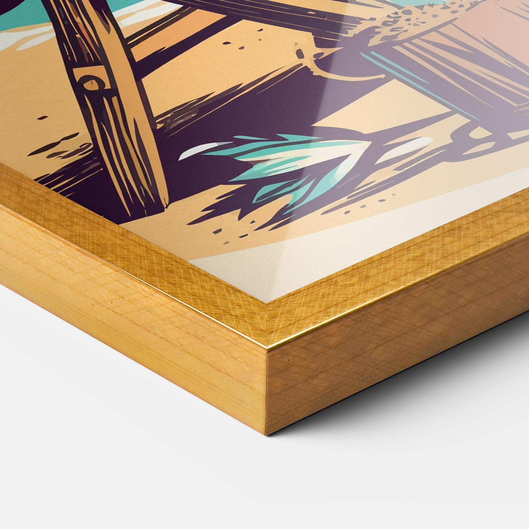 Рамкиран постер Beach Relax mockup 3