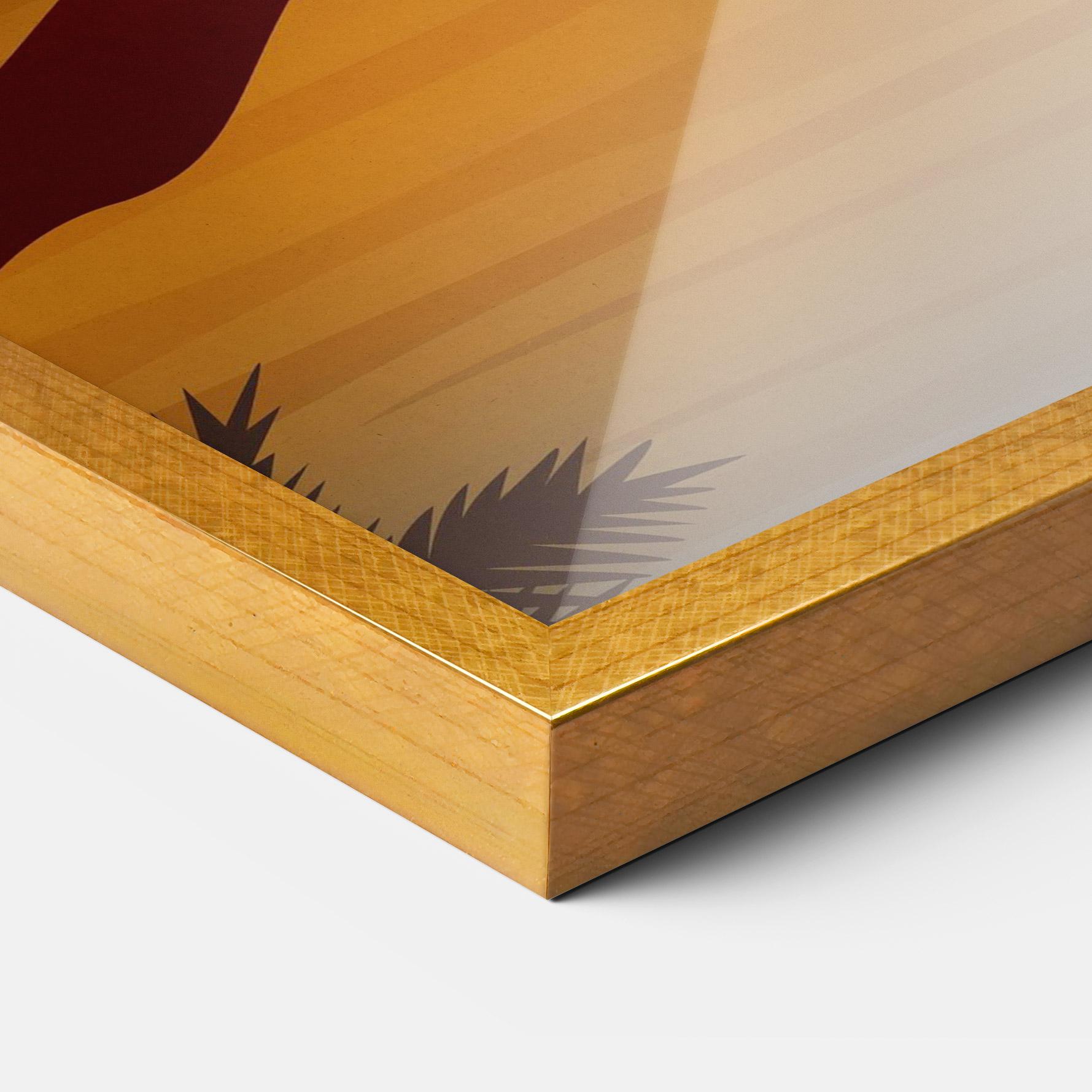 Рамкиран постер Sunset Beach 03 mockup 3