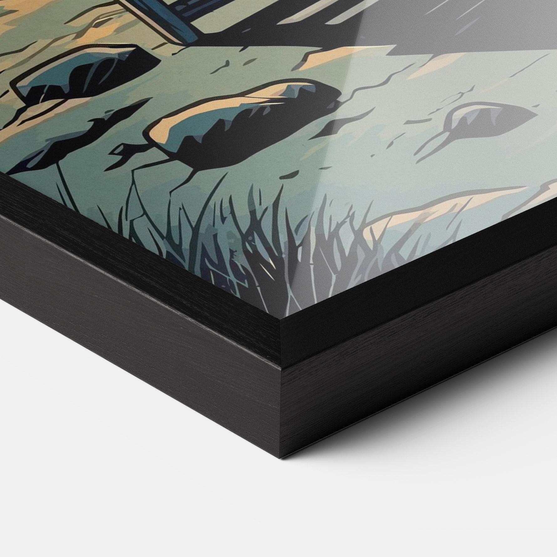 Рамкиран постер Beach Nice View mockup 3