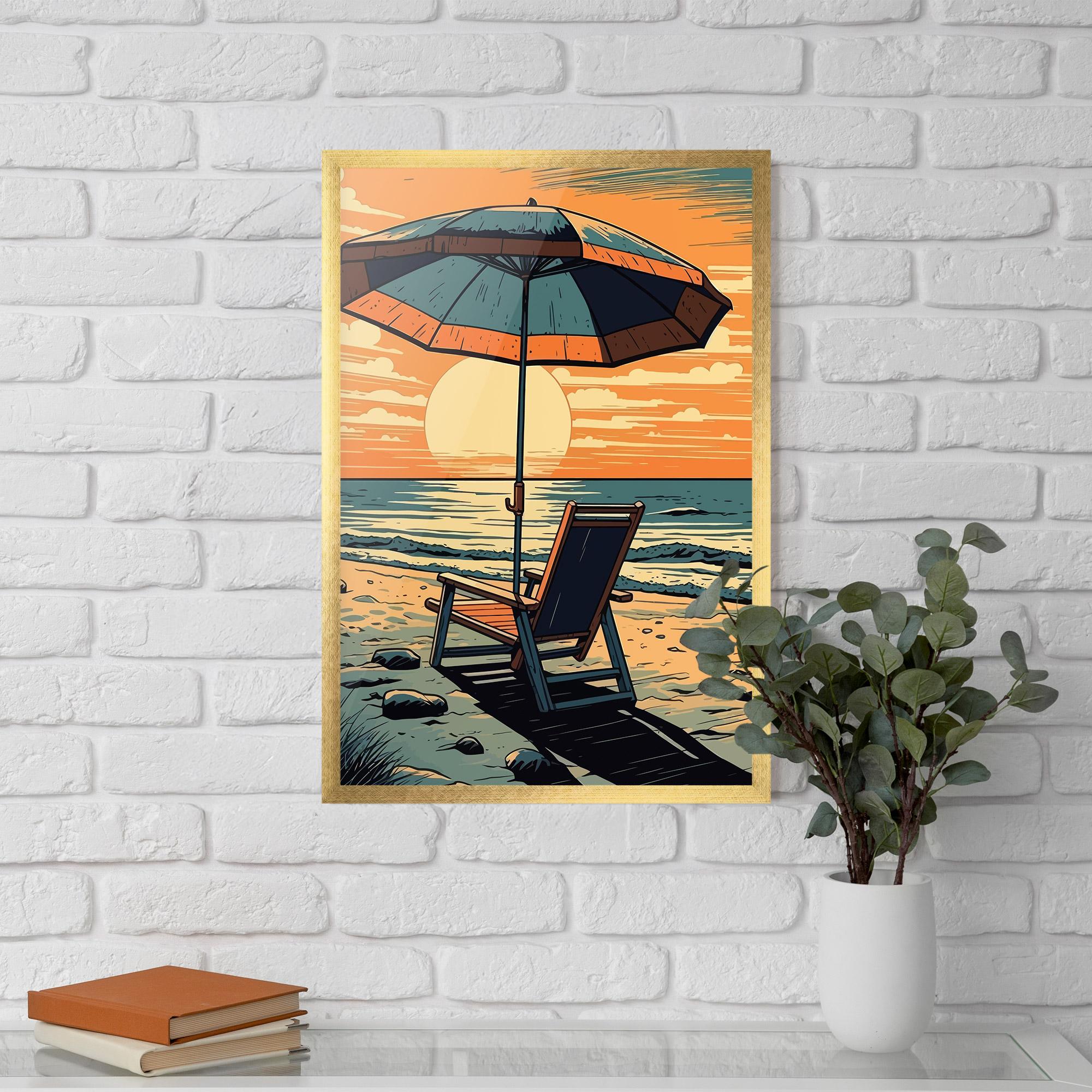 Рамкиран постер Beach Nice View mockup 5