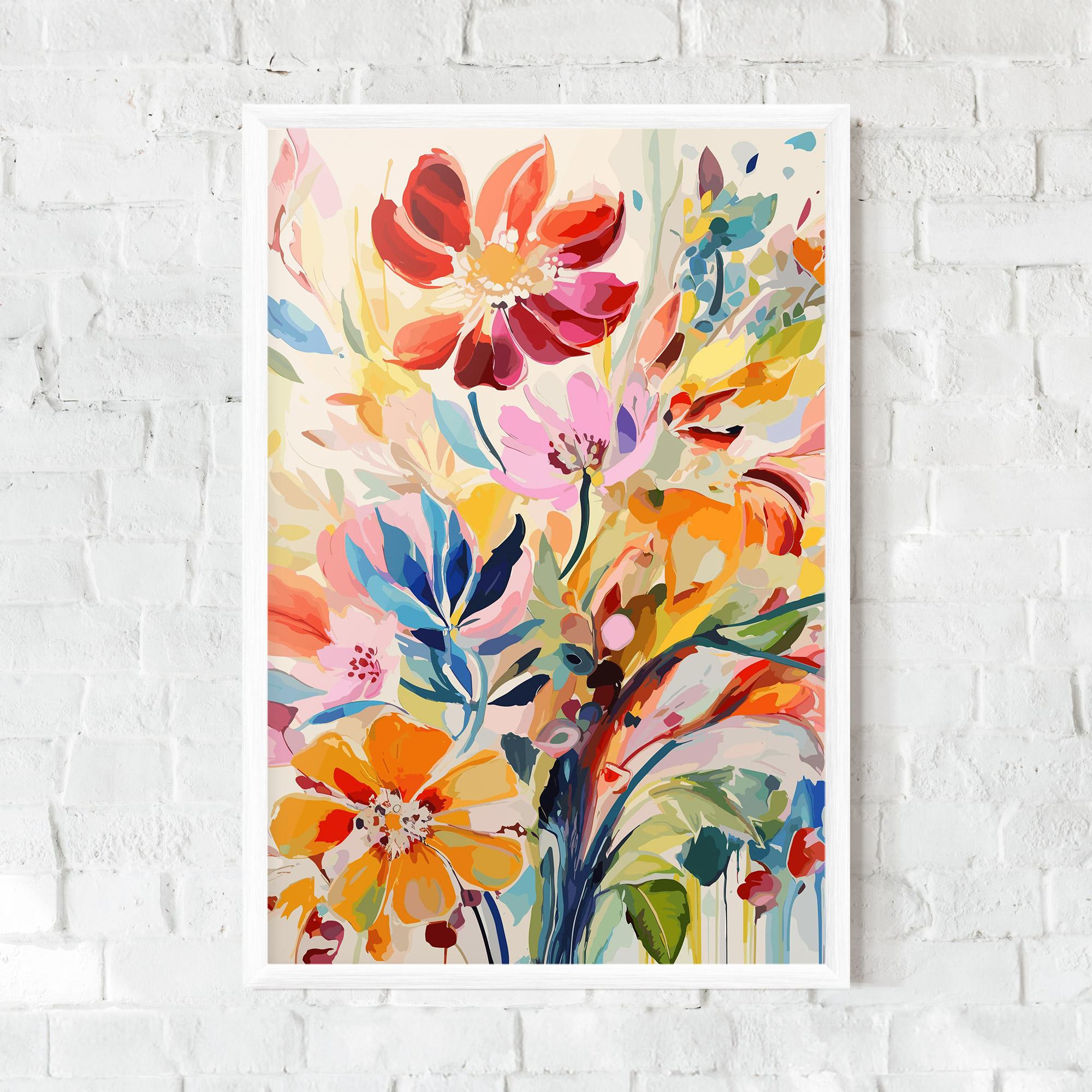 Рамкиран постер Red Orange Spring mockup 0