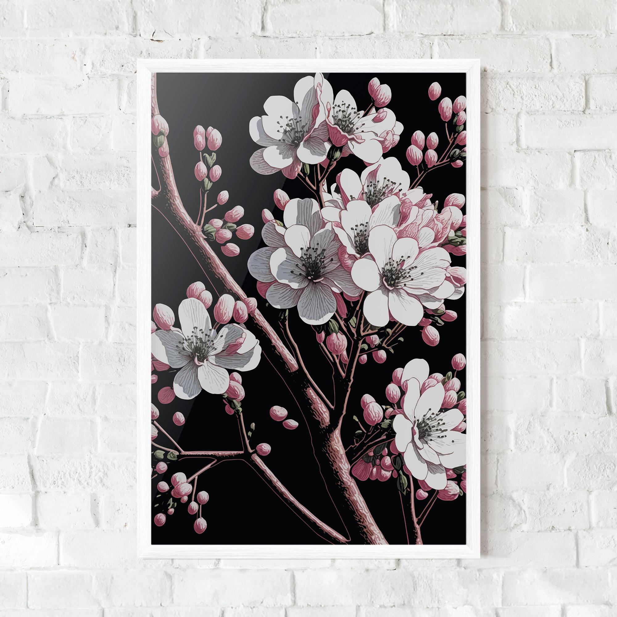 Рамкиран постер Spring Flowers mockup 0