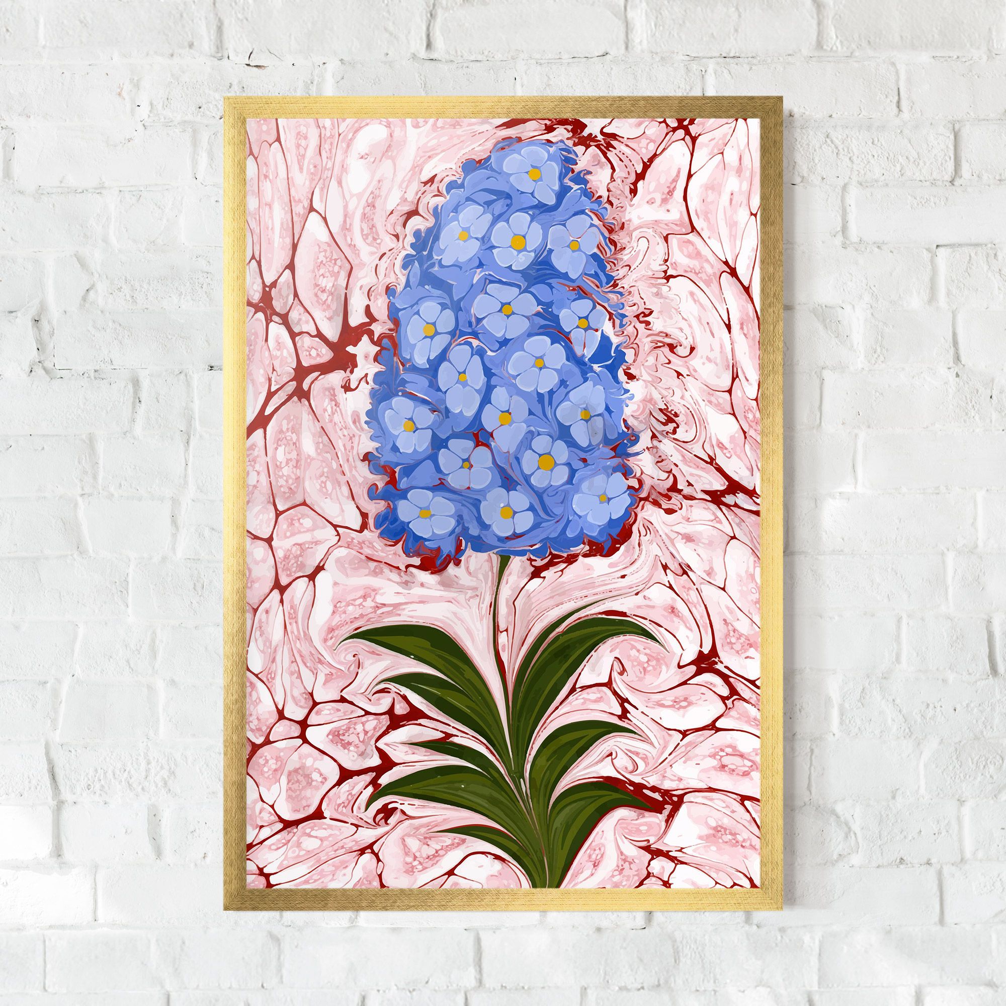 Blue Spring Flower mockup 0