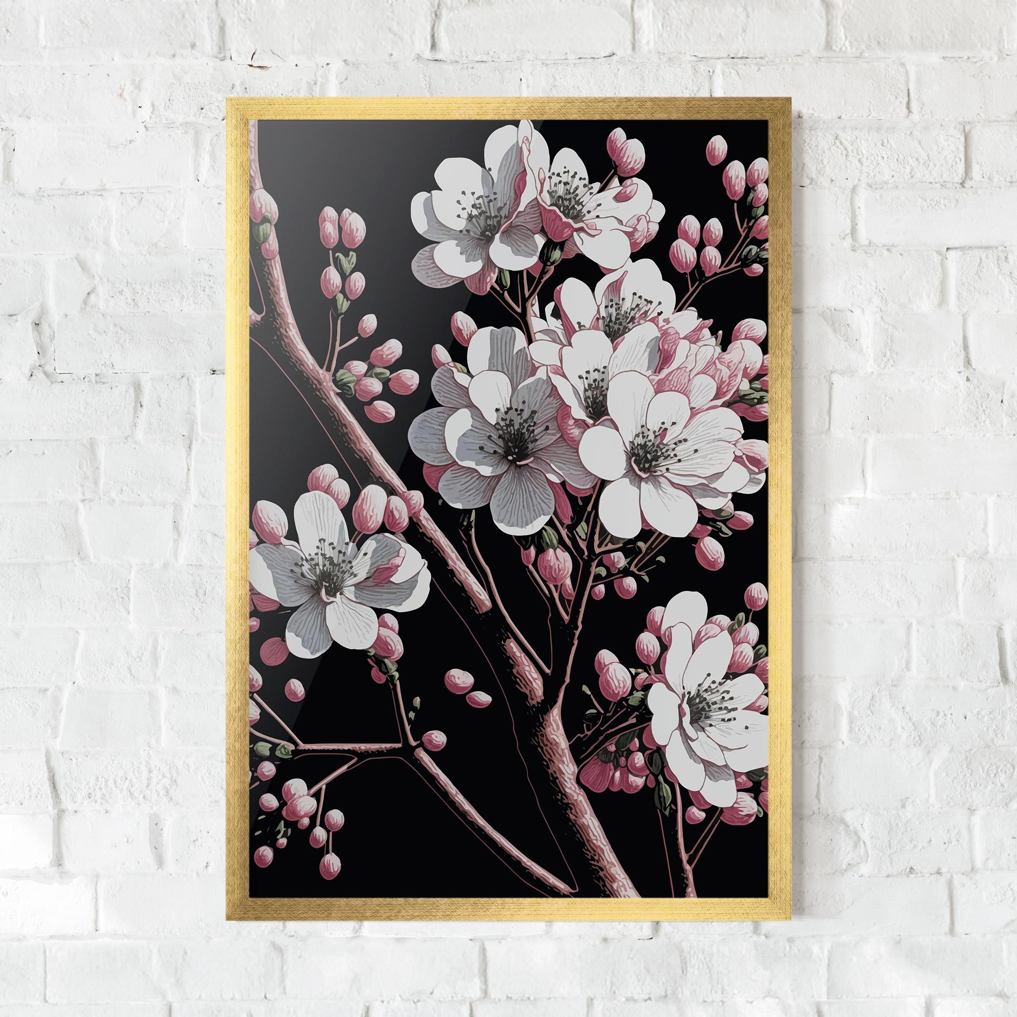 Рамкиран постер Spring Flowers mockup 0