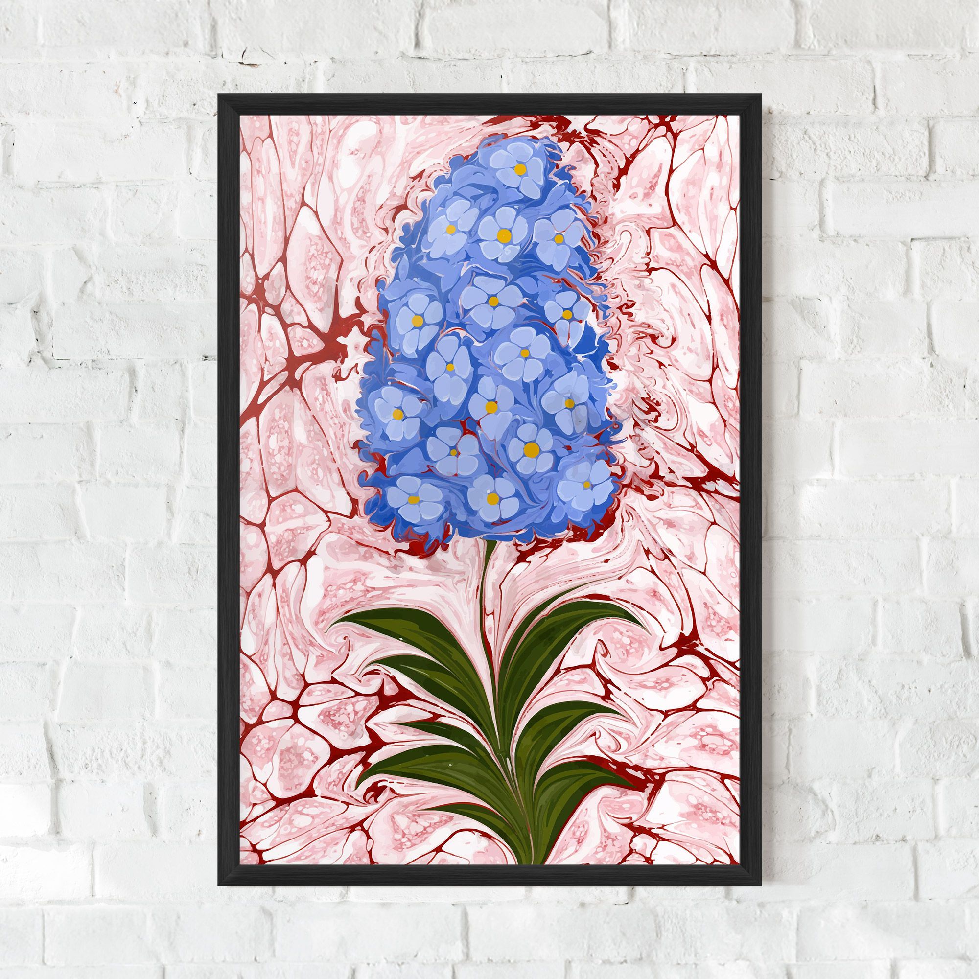 Blue Spring Flower mockup 0
