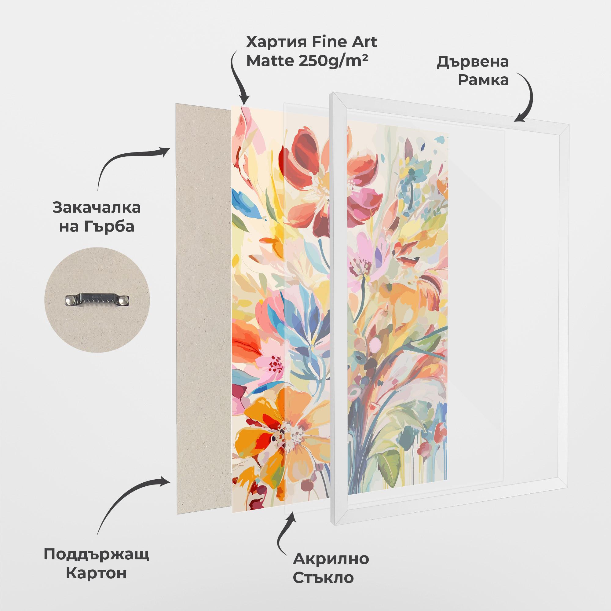 Рамкиран постер Red Orange Spring mockup 1