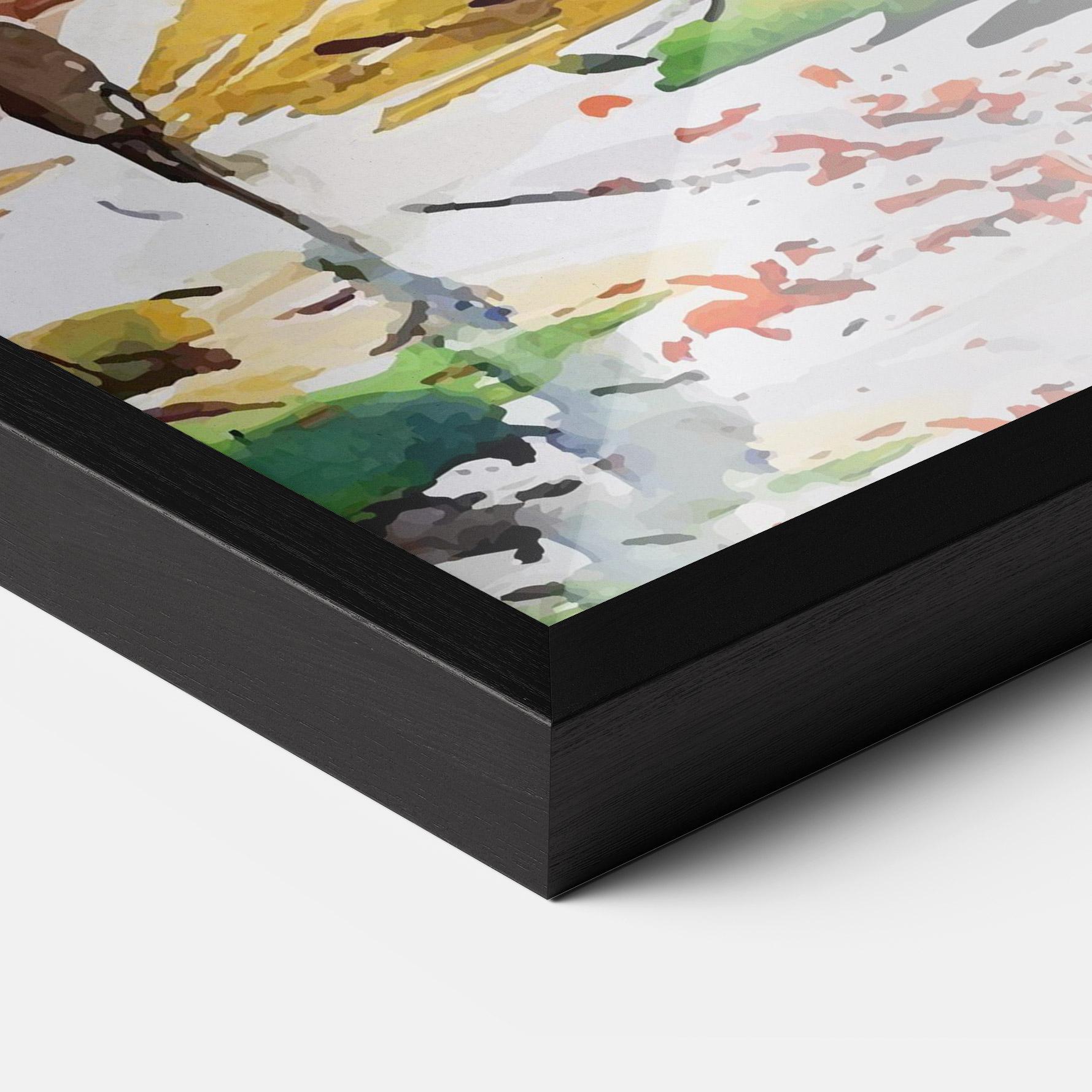 Рамкиран постер Watercolor Spring Tree mockup 3