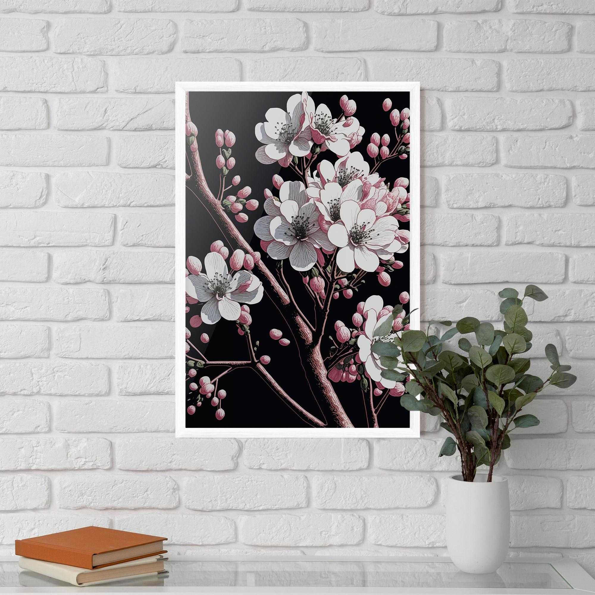 Рамкиран постер Spring Flowers mockup 5