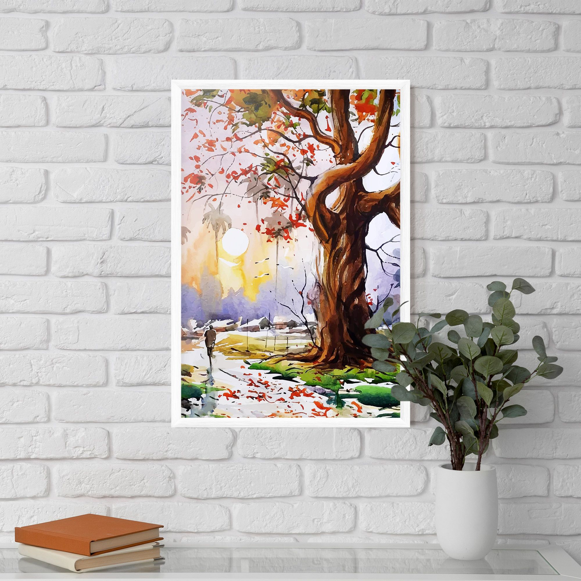 Watercolor Spring Tree mockup 5
