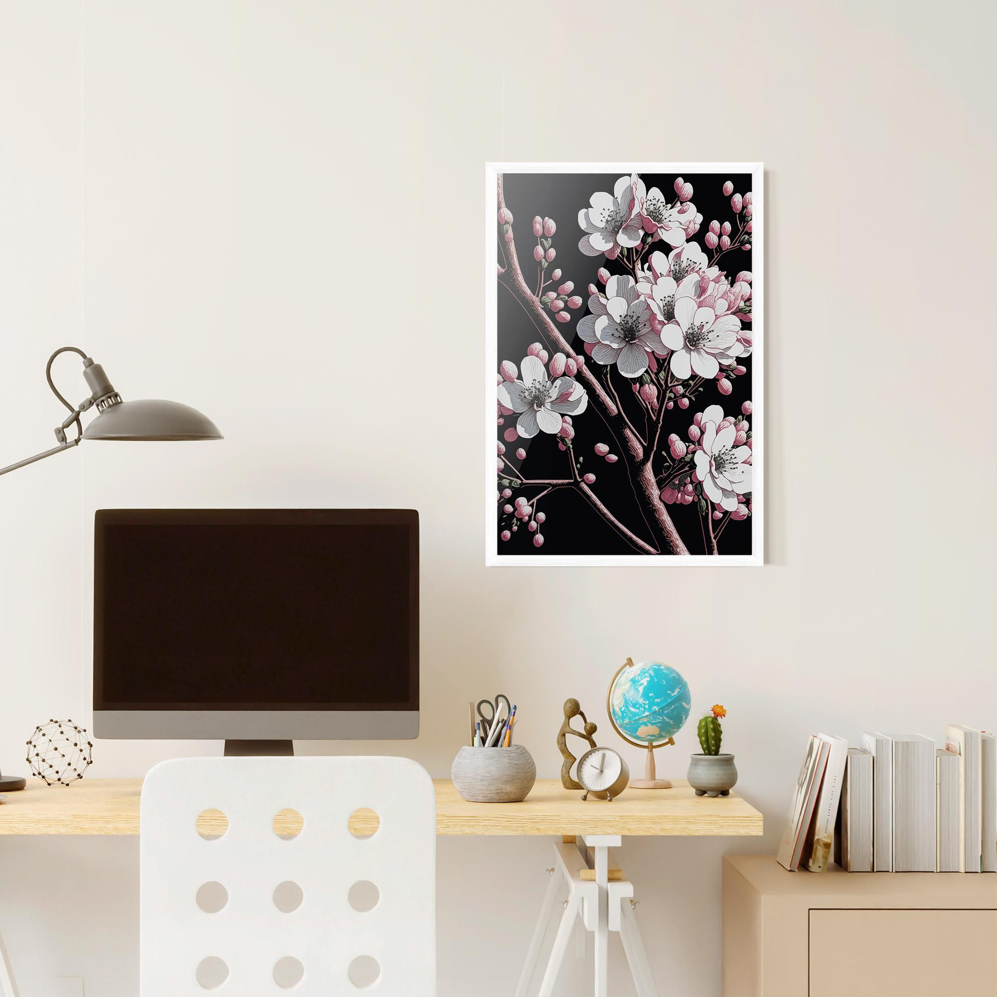 Рамкиран постер Spring Flowers mockup 6