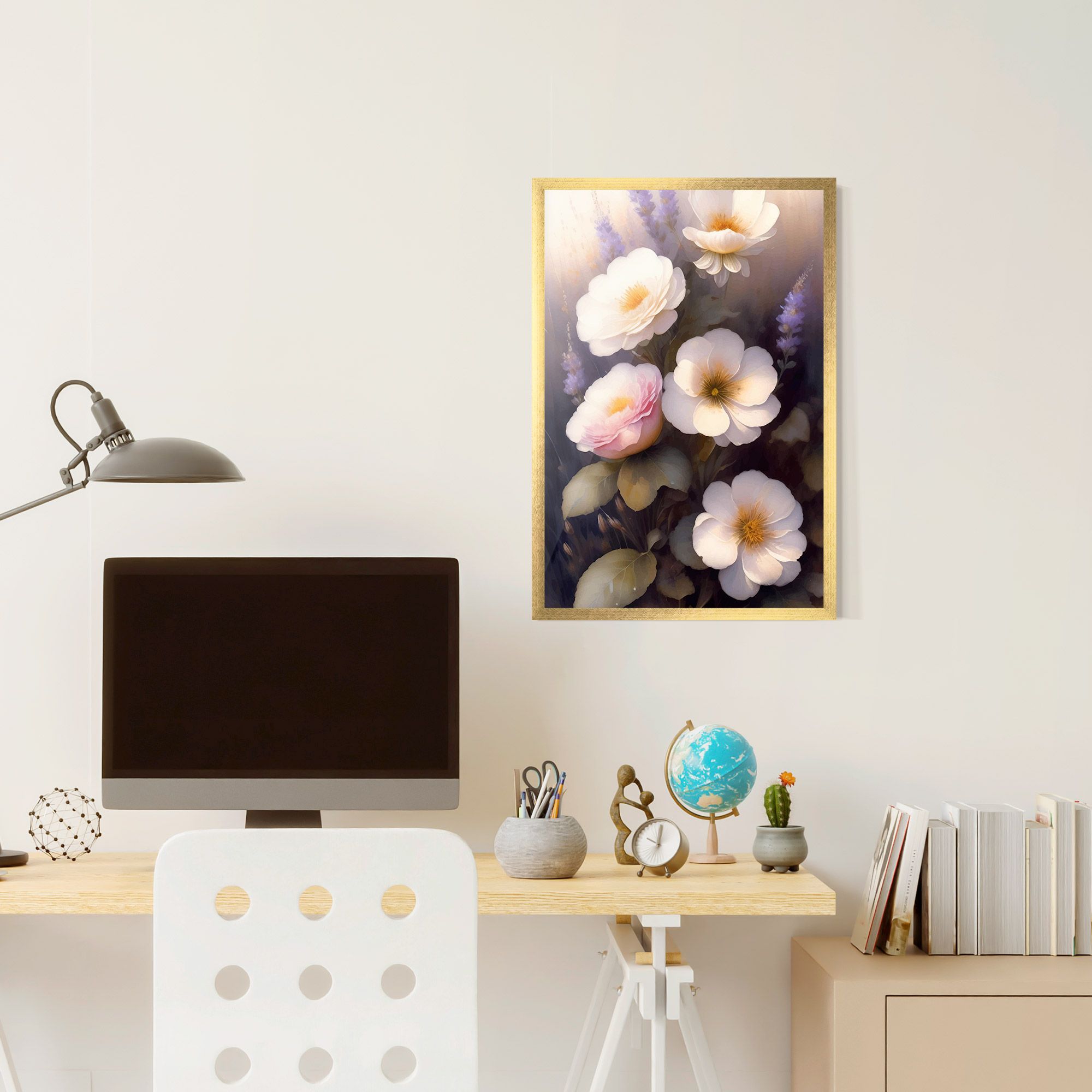 Cream Flower Spring mockup 6