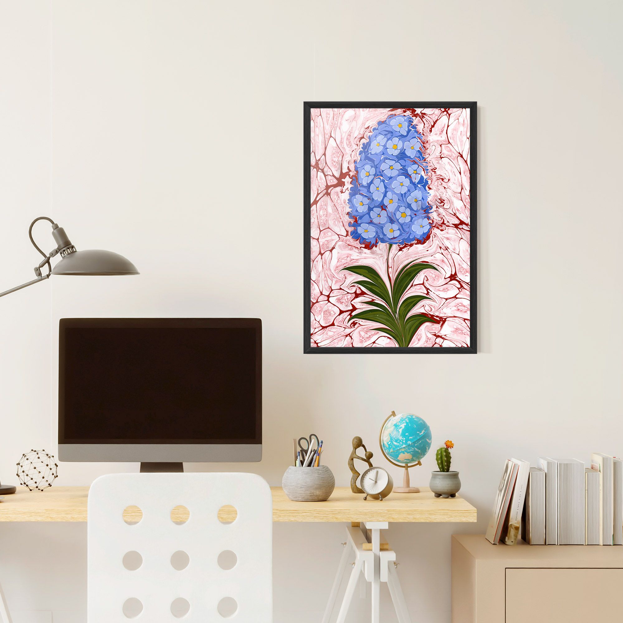 Blue Spring Flower mockup 6