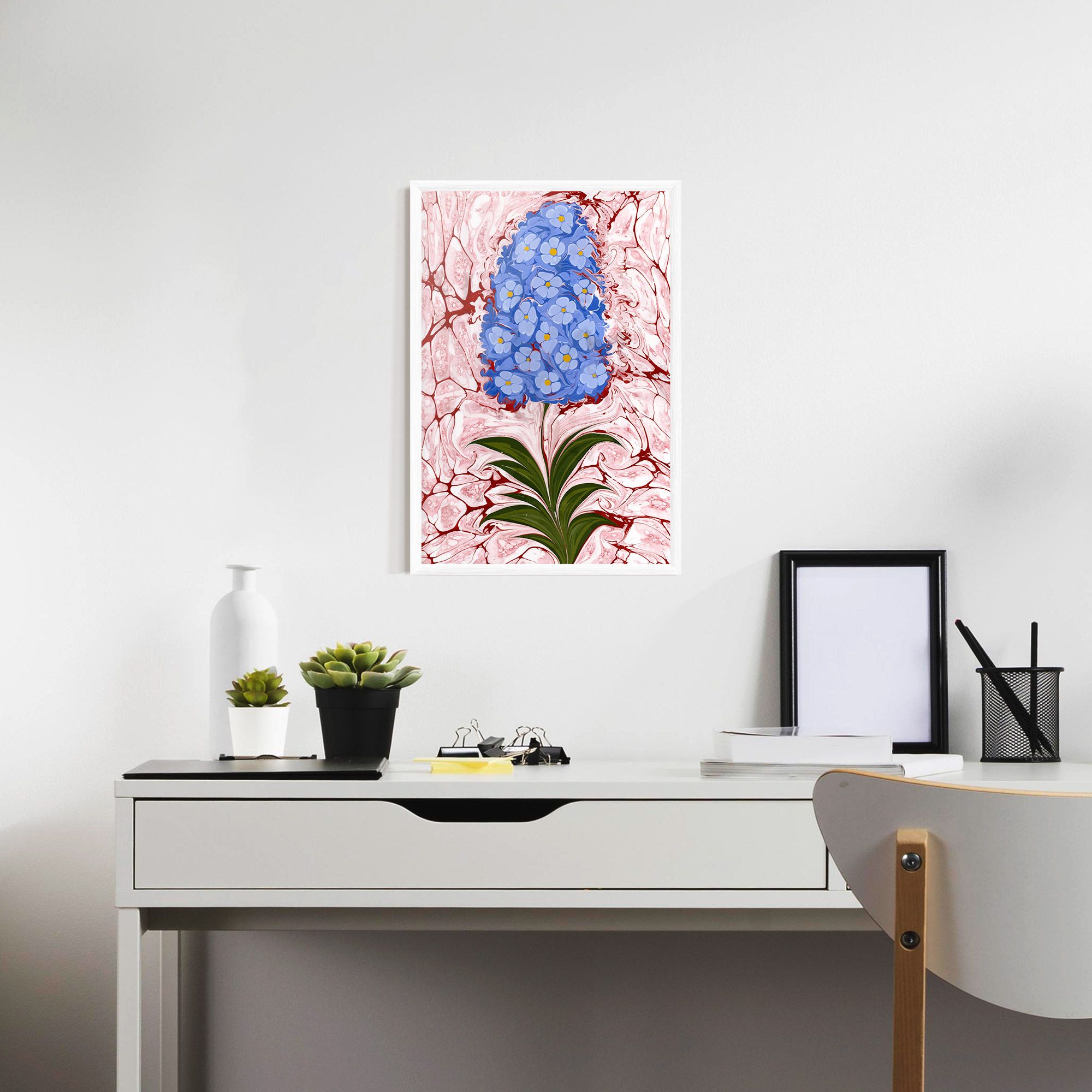 Blue Spring Flower mockup 7