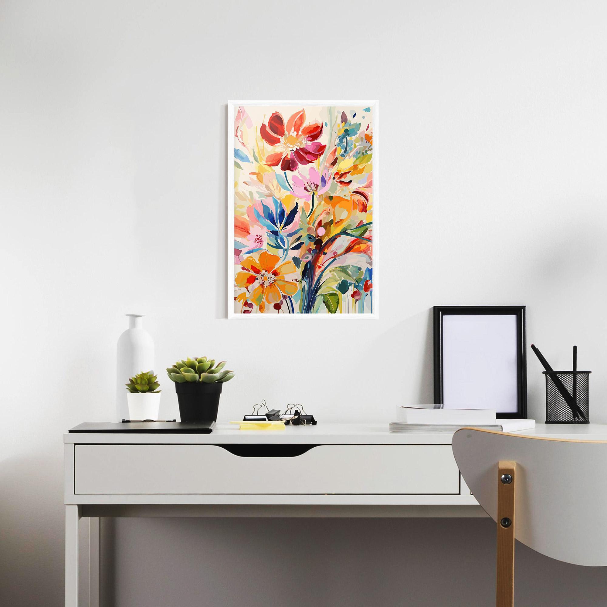 Рамкиран постер Red Orange Spring mockup 7