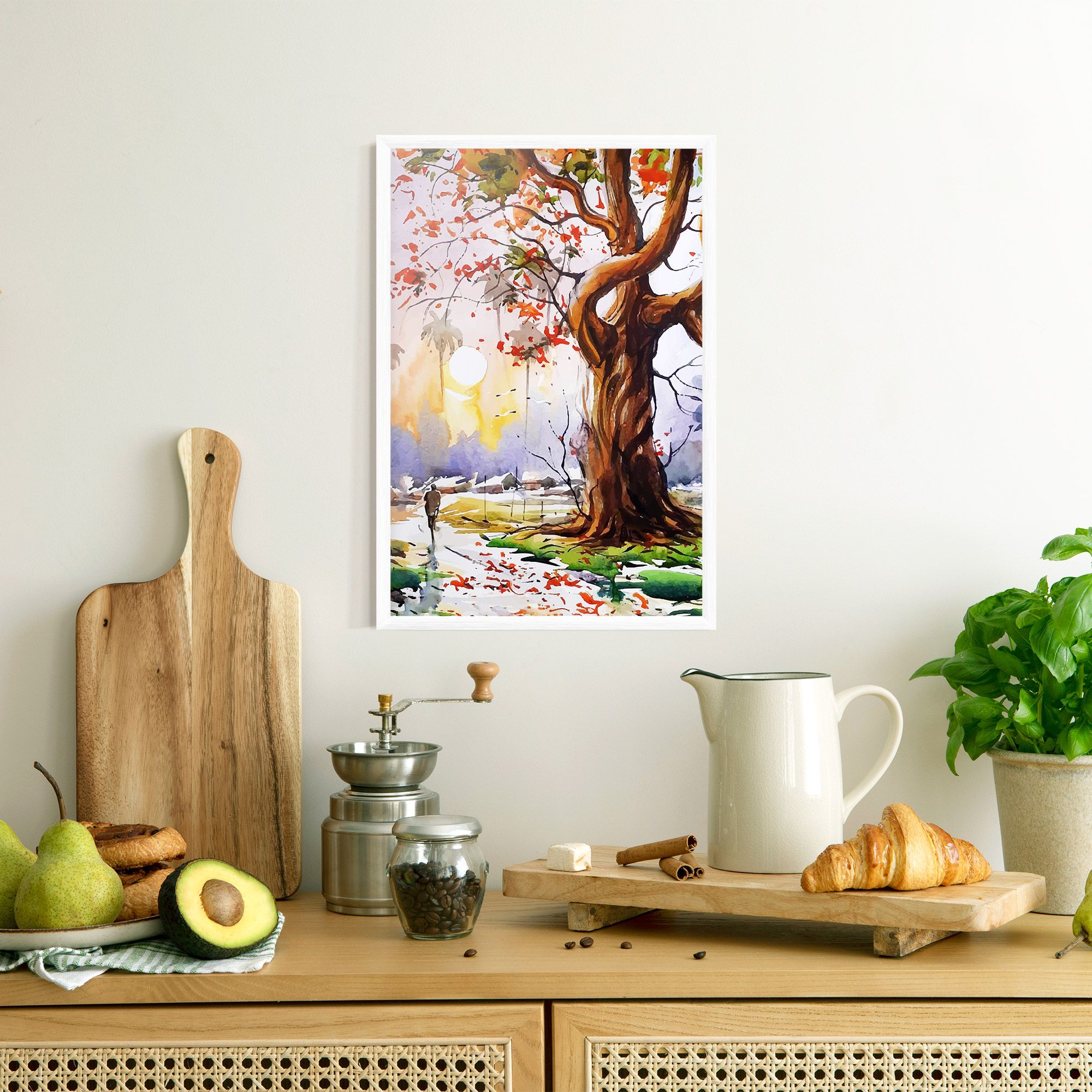 Watercolor Spring Tree mockup 8