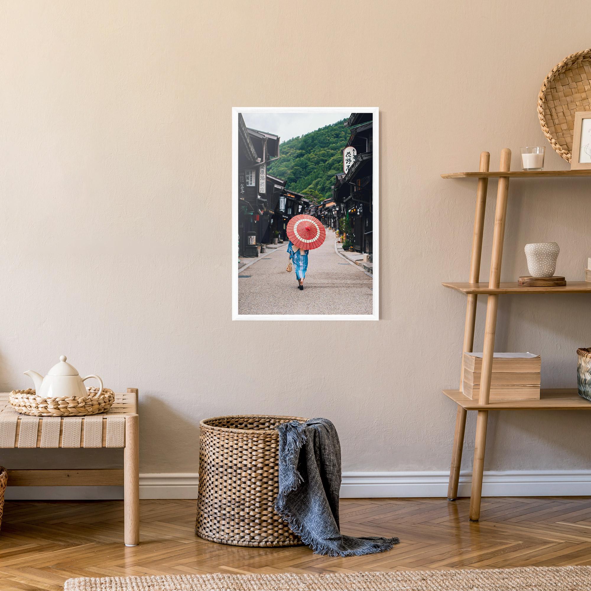 Рамкиран постер China Roads mockup 9