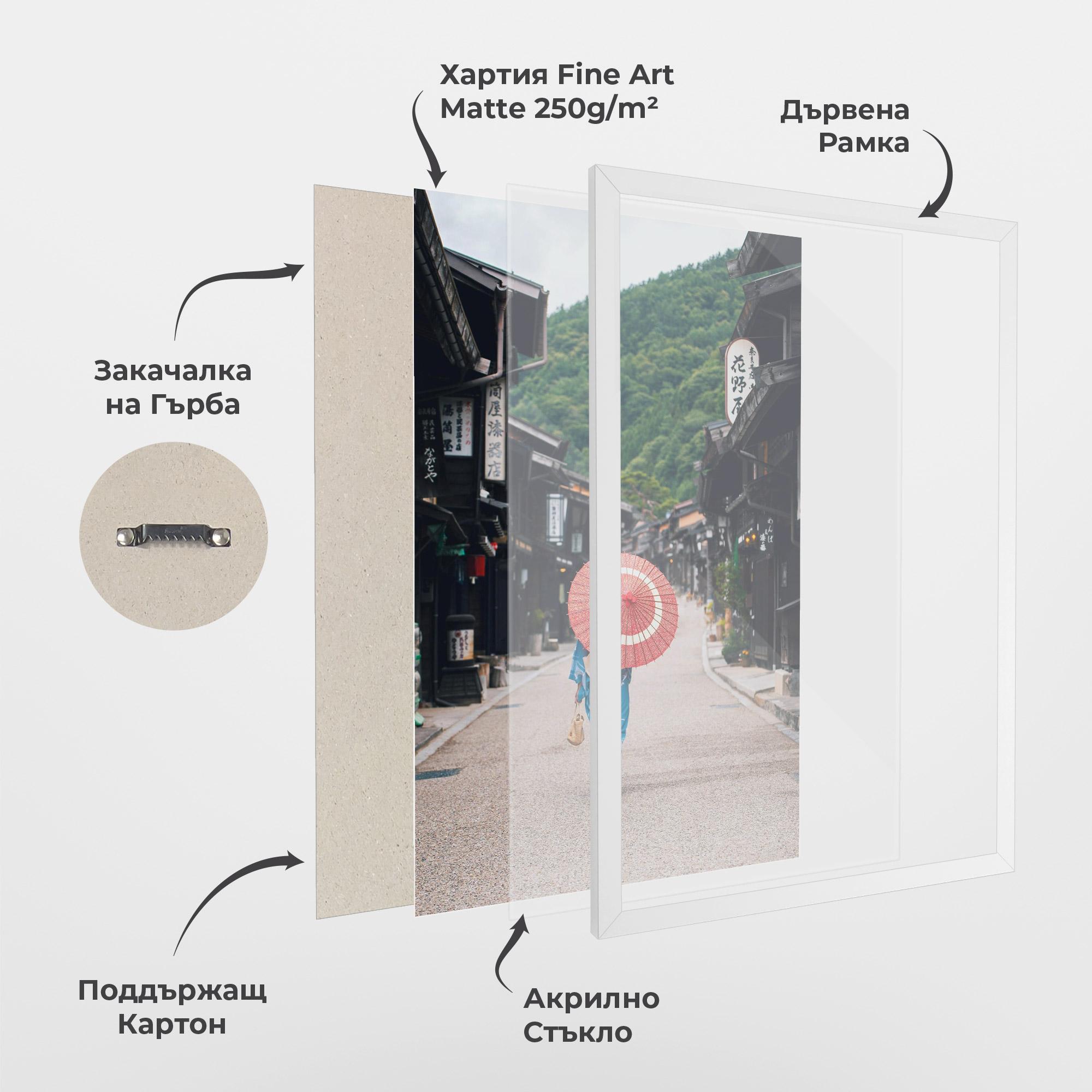 Рамкиран постер China Roads mockup 1