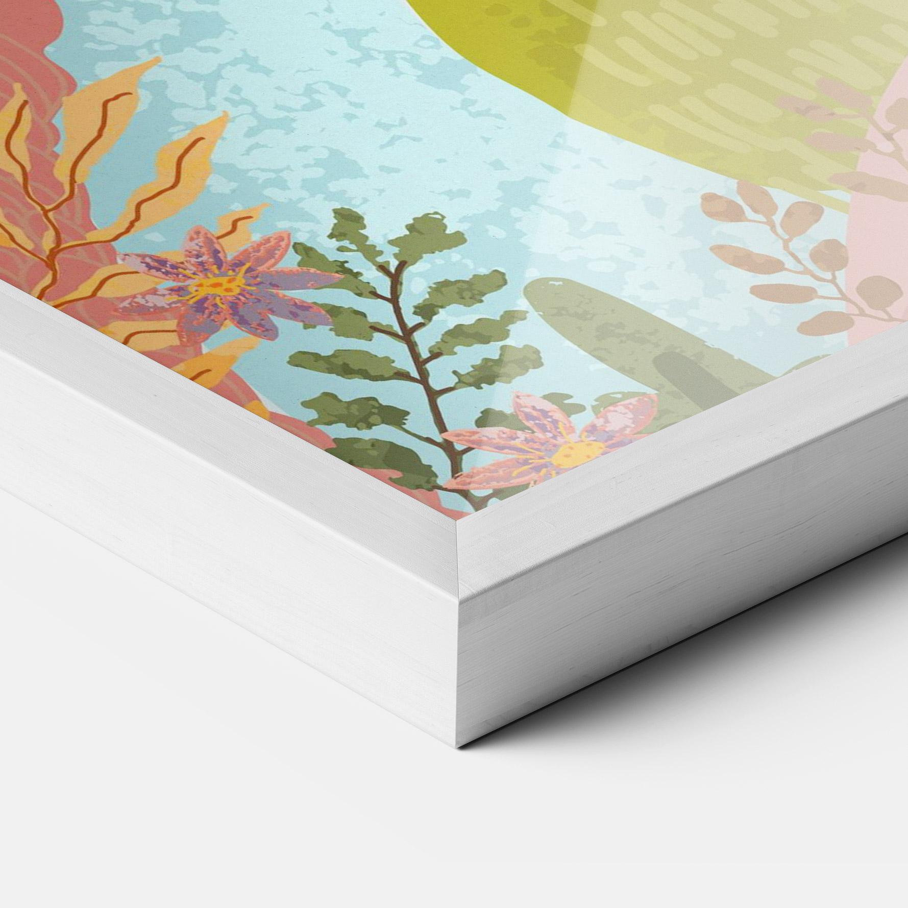 Рамкиран постер Pink House View mockup 3