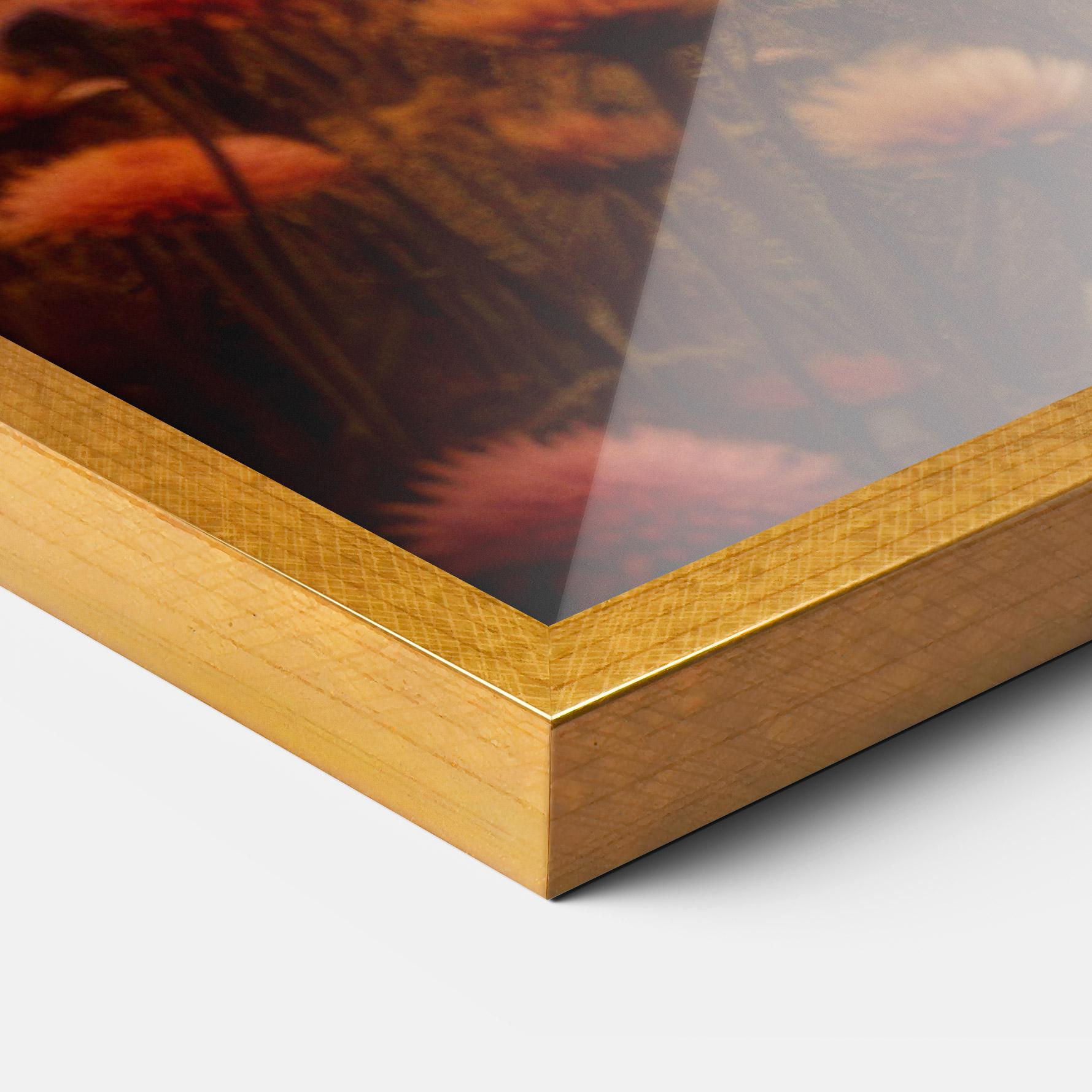 Рамкиран постер Small Cabin Field mockup 3