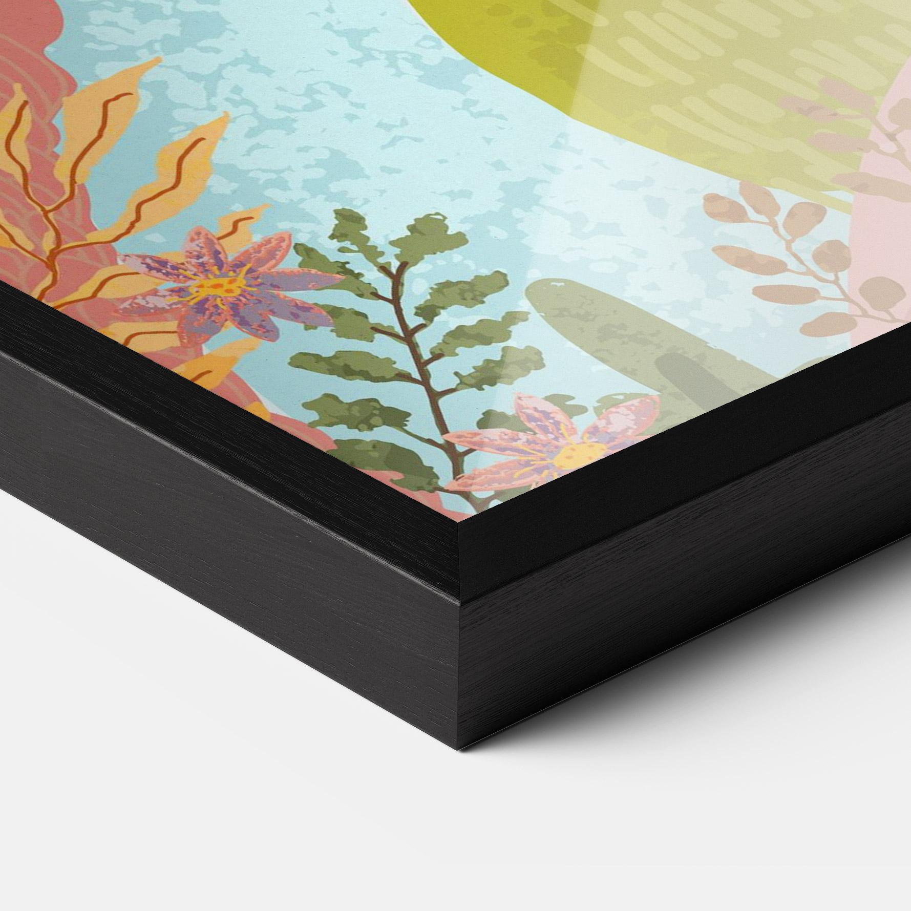 Рамкиран постер Pink House View mockup 3