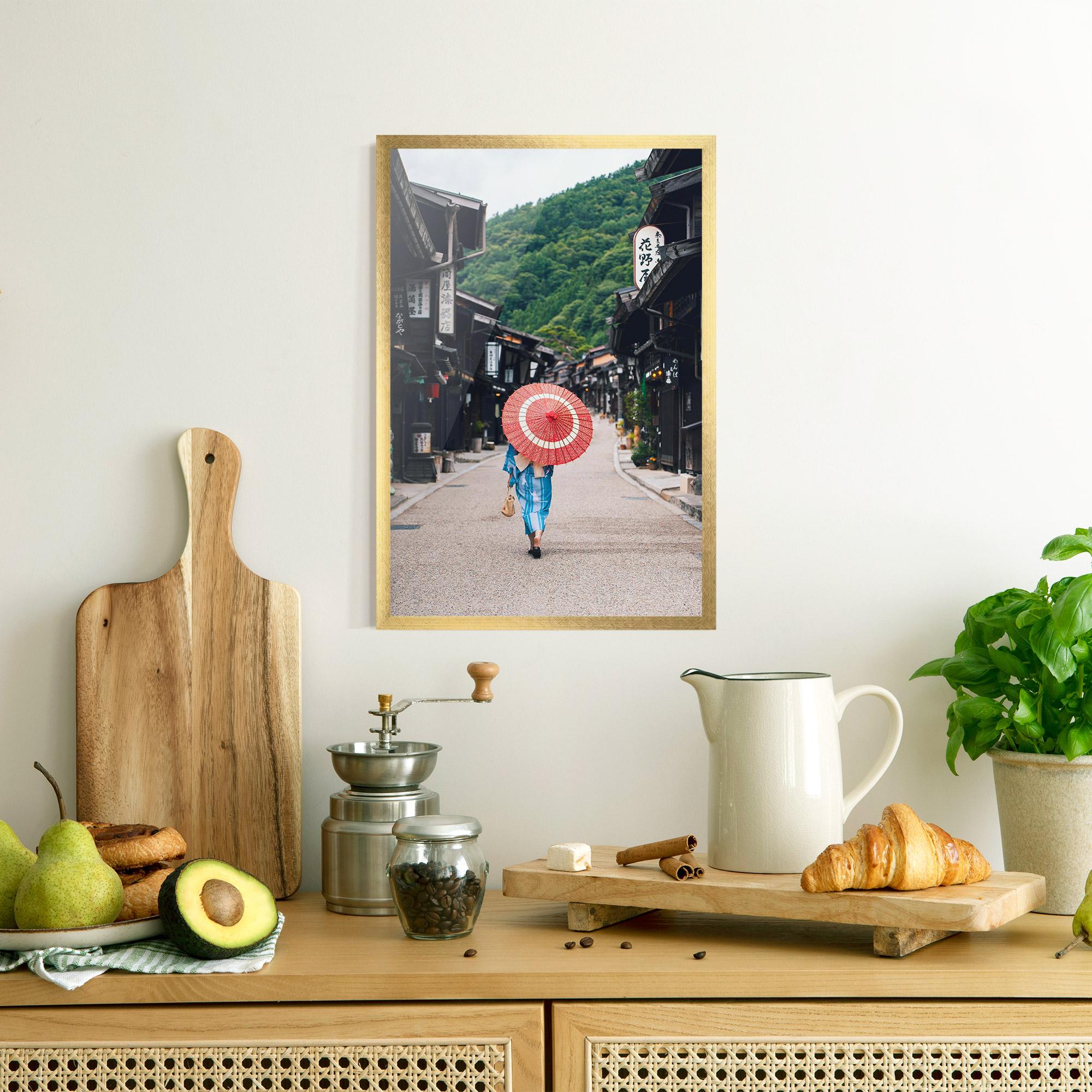 Рамкиран постер China Roads mockup 8