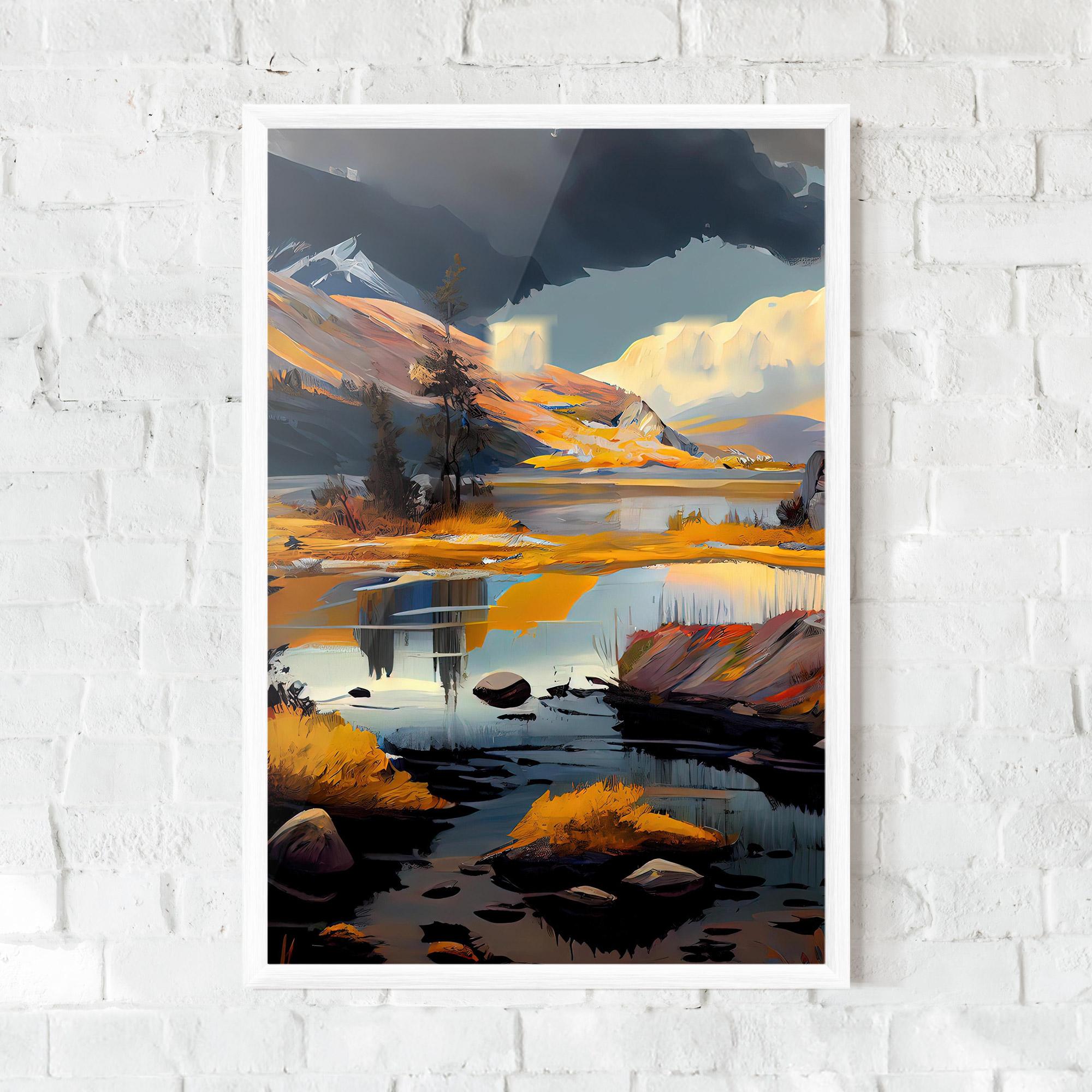 Рамкиран постер Autumn Landscape mockup 0