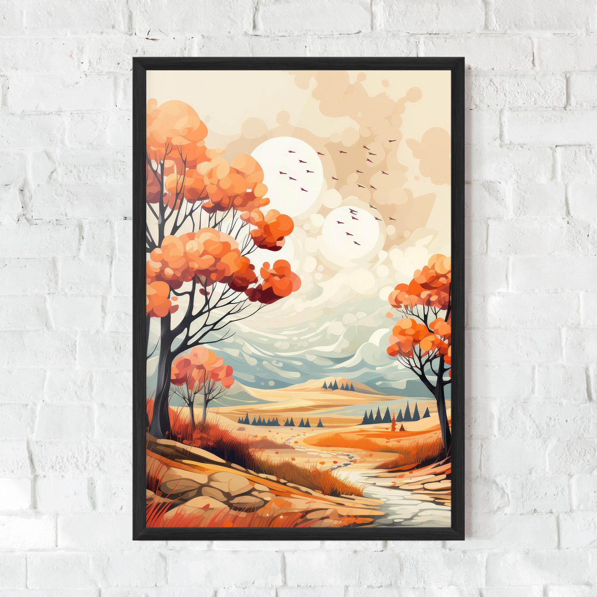 Autumn Tree Painting mockup 0