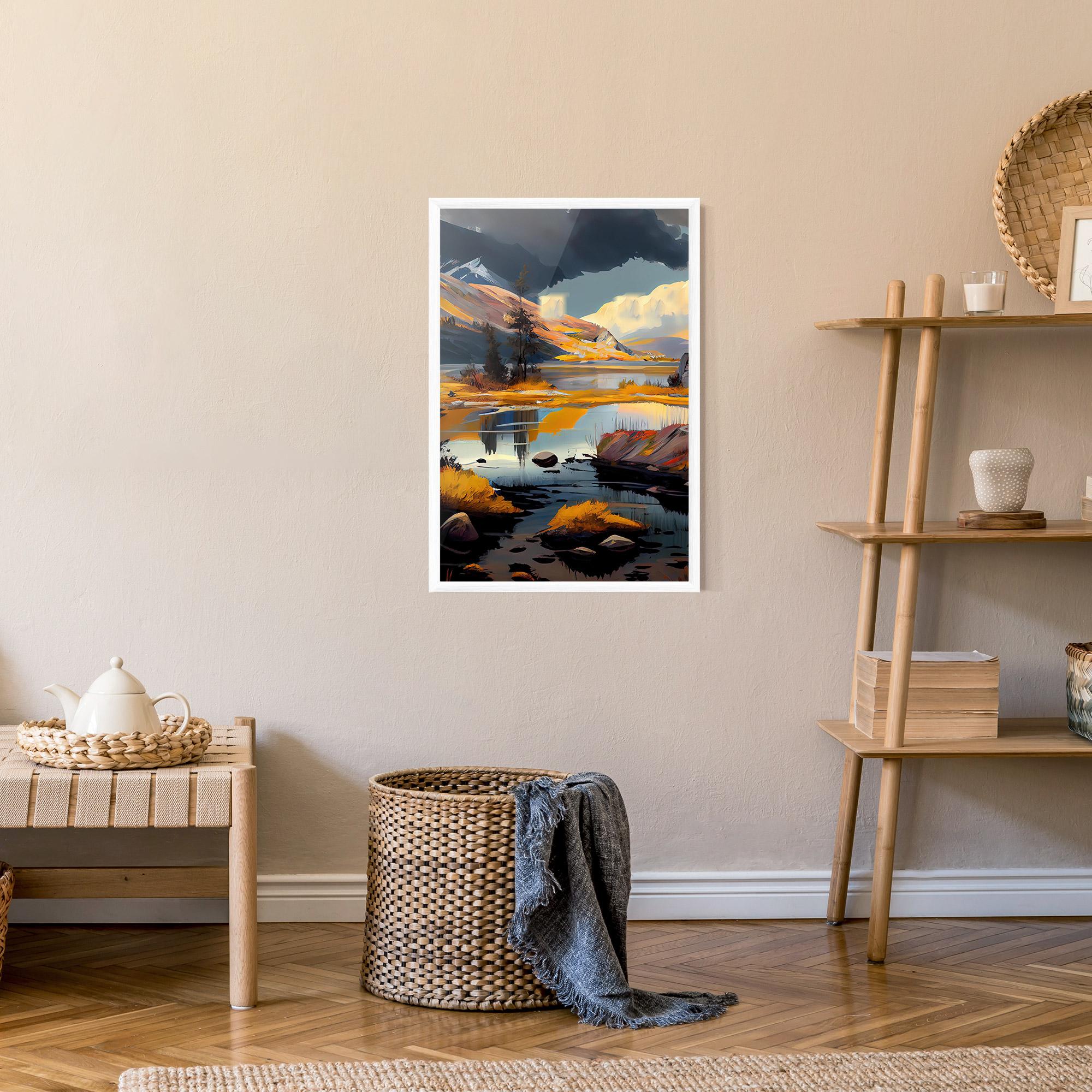 Рамкиран постер Autumn Landscape mockup 9