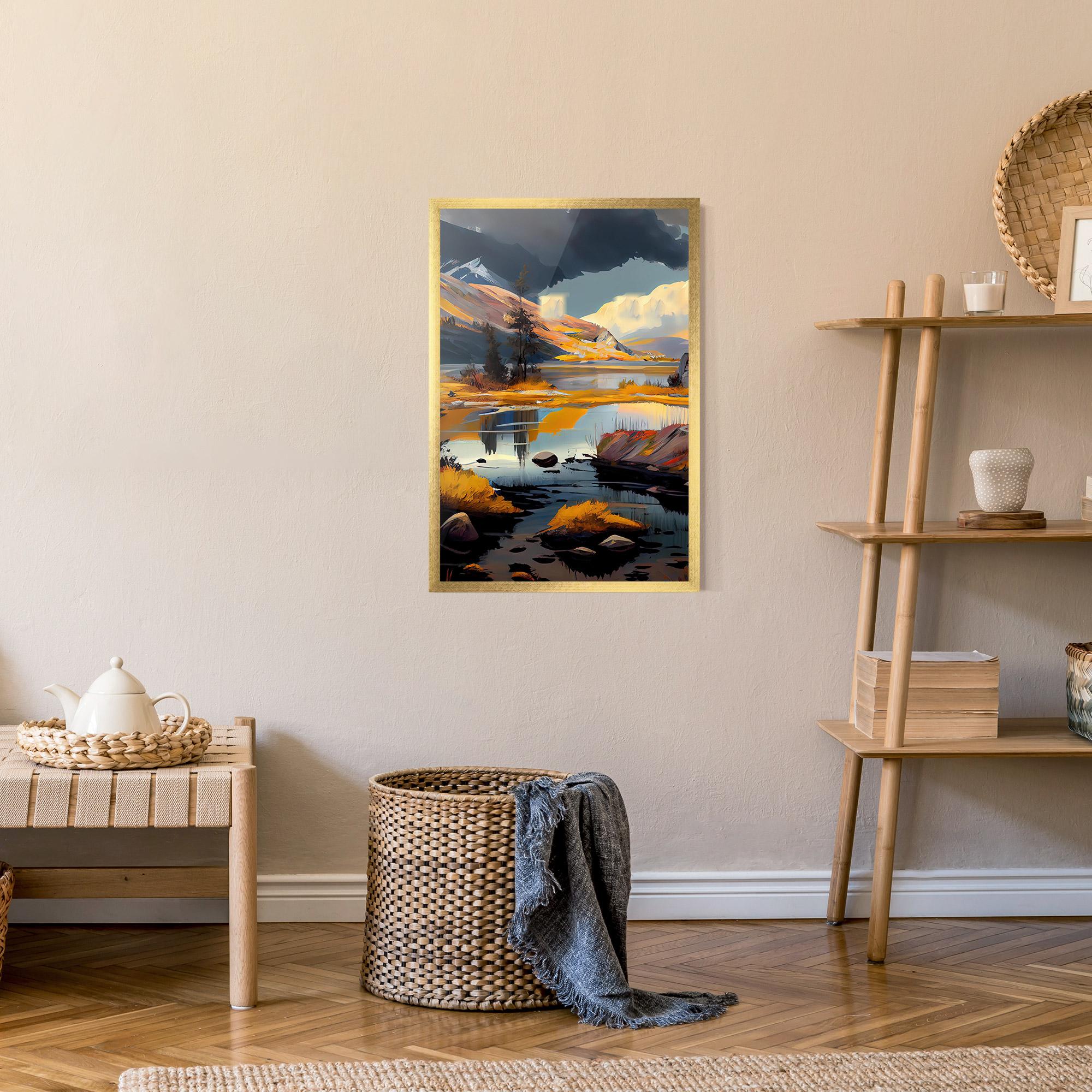 Рамкиран постер Autumn Landscape mockup 9