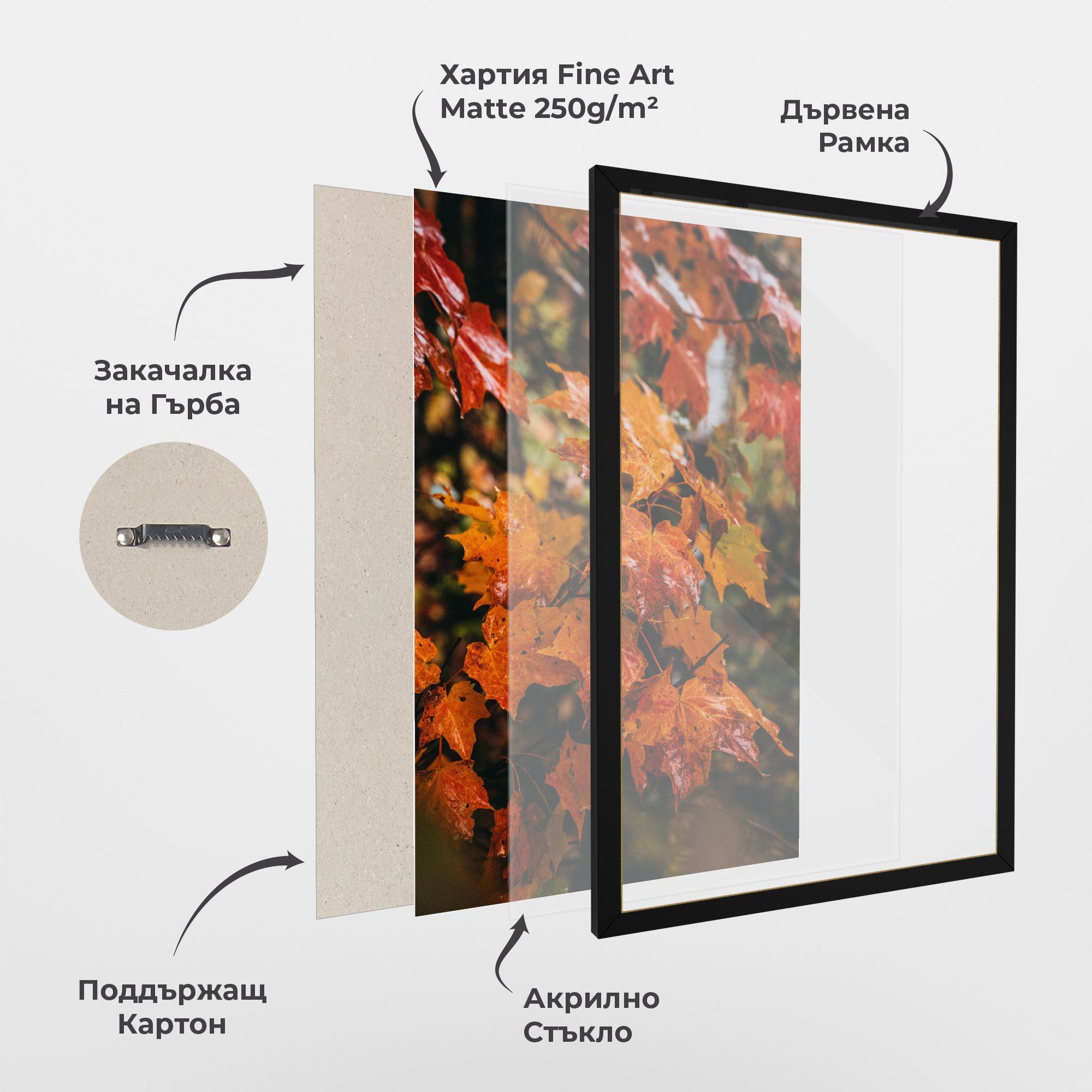 Orange Autumn Leaves mockup 1