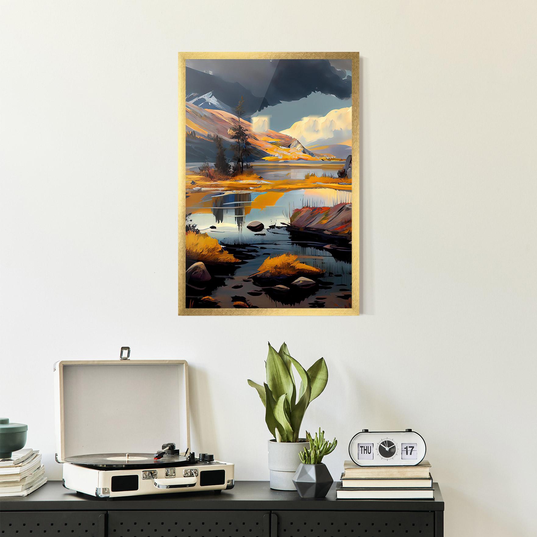 Рамкиран постер Autumn Landscape mockup 2