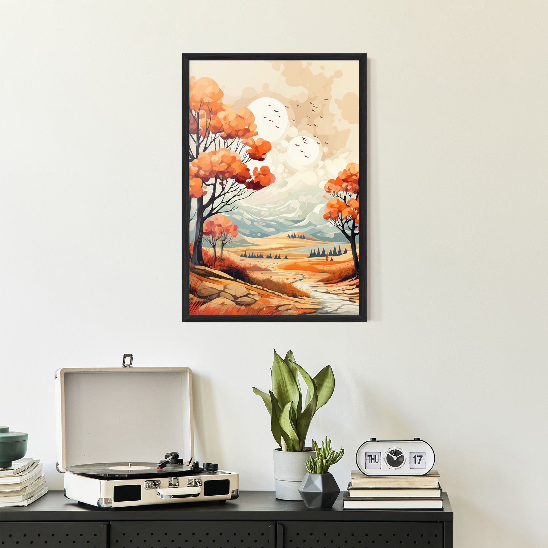 Autumn Tree Painting mockup 2