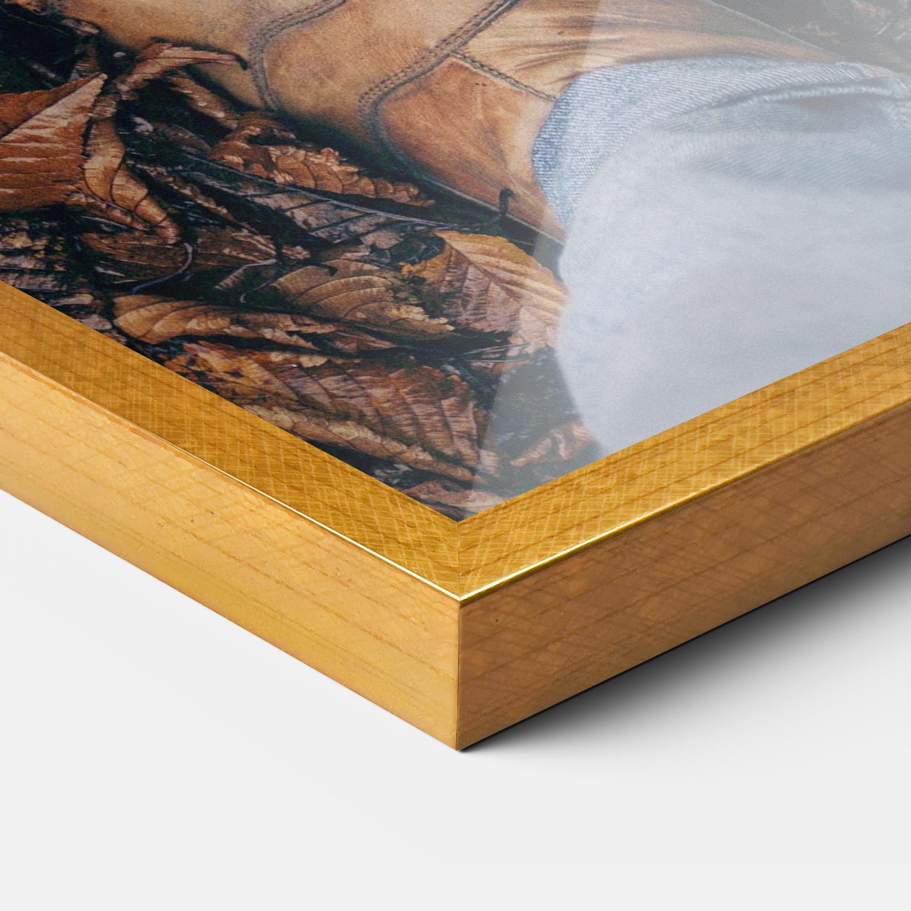 Рамкиран постер Leaves After Rain mockup 3